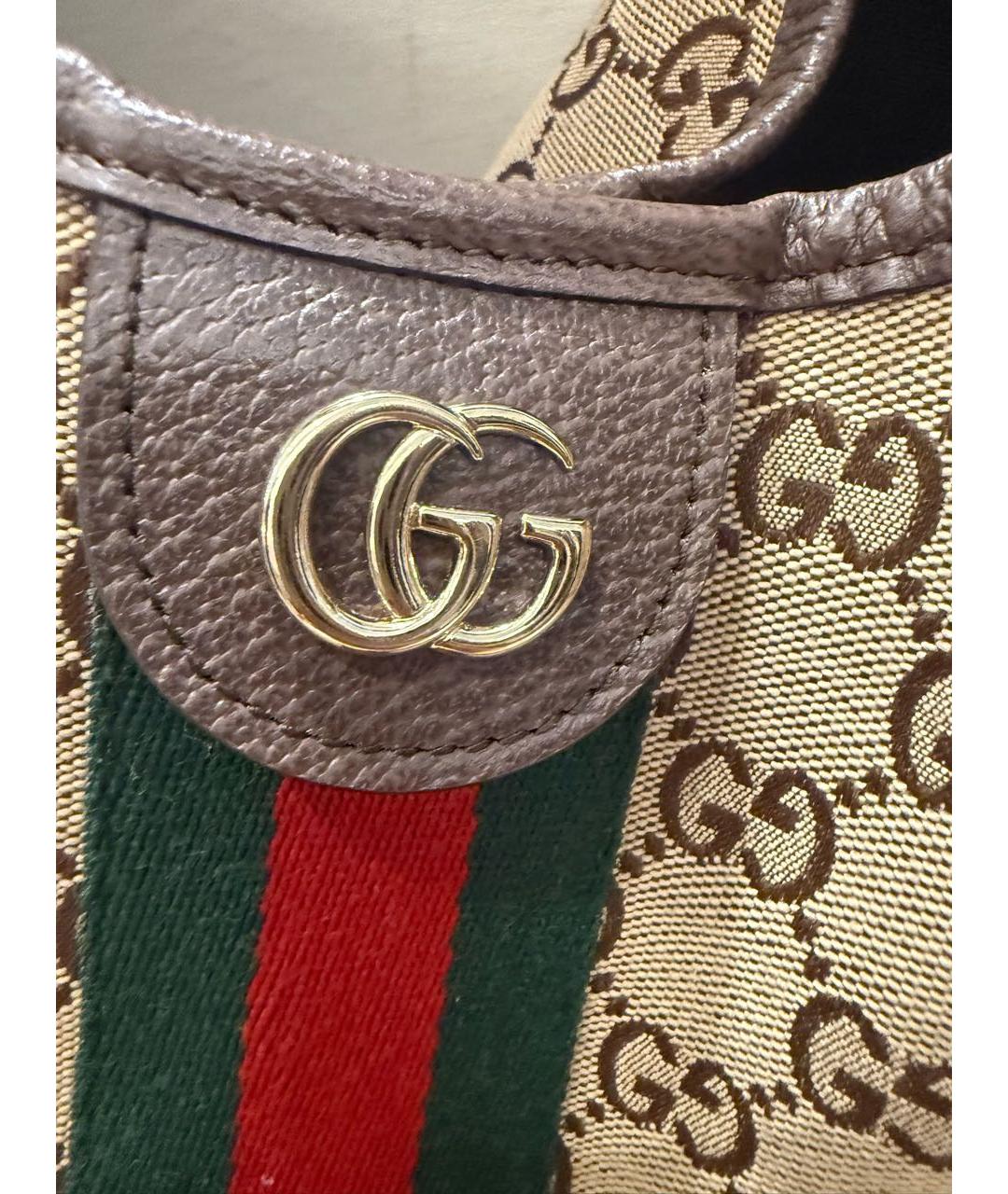 GUCCI Бежевая сумка тоут, фото 5