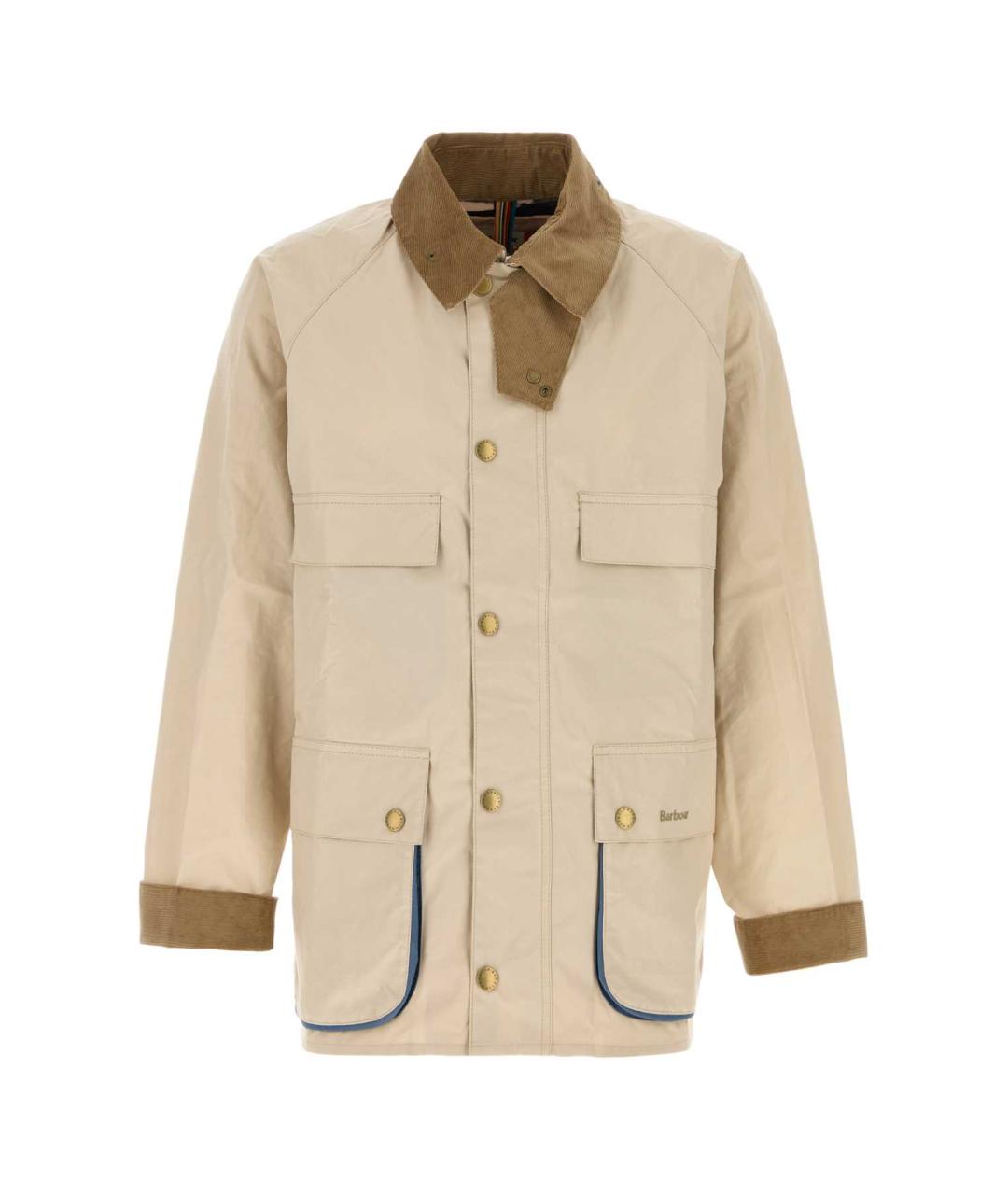 BARBOUR Бежевая хлопковая куртка, фото 1