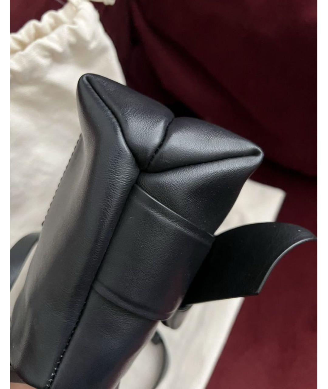 ACNE STUDIOS Черная кожаная сумка через плечо, фото 5