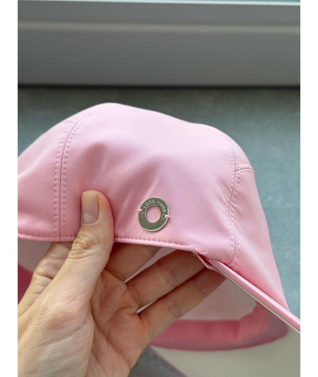 LORO PIANA Розовая кепка, фото 4