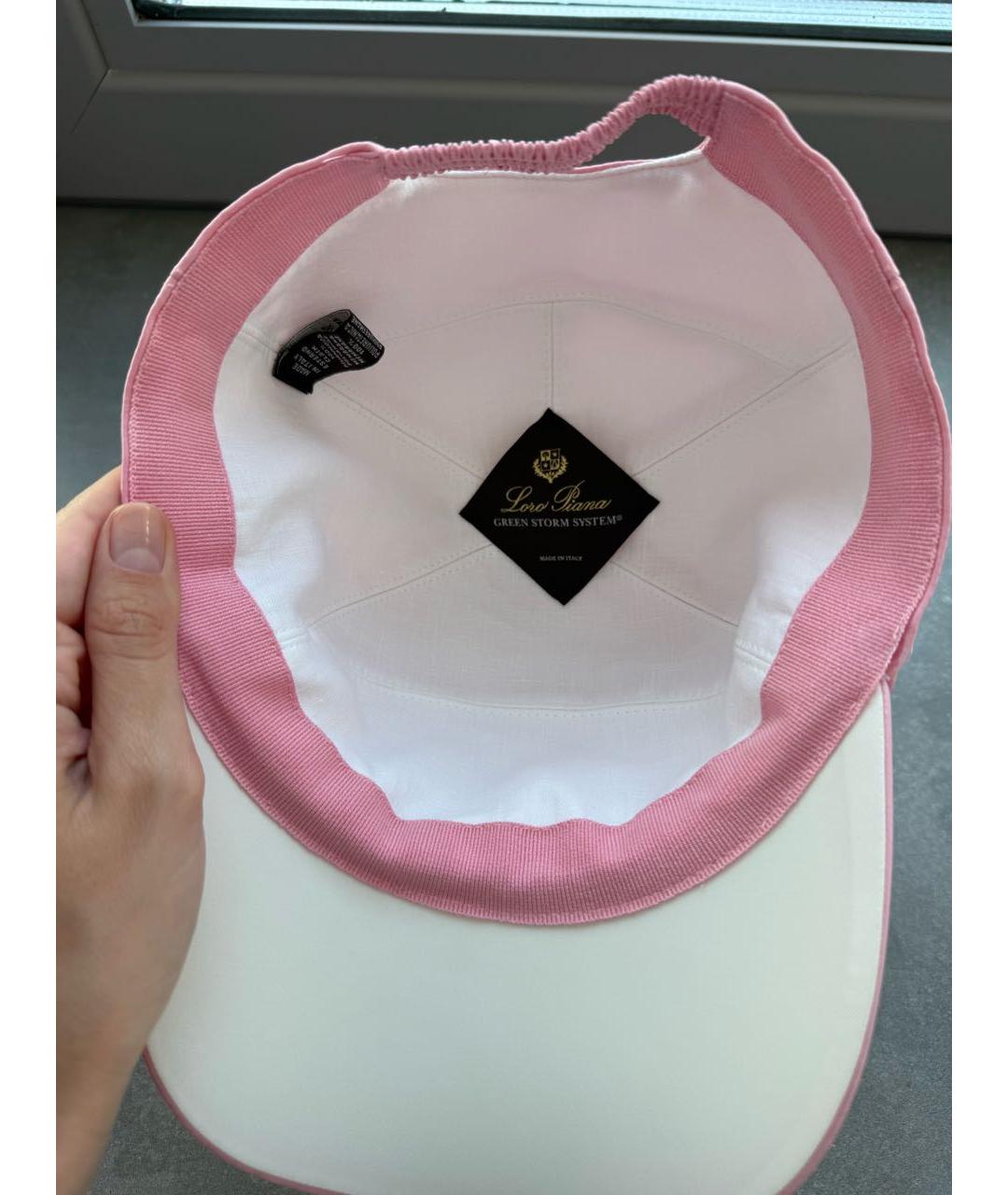 LORO PIANA Розовая кепка, фото 3