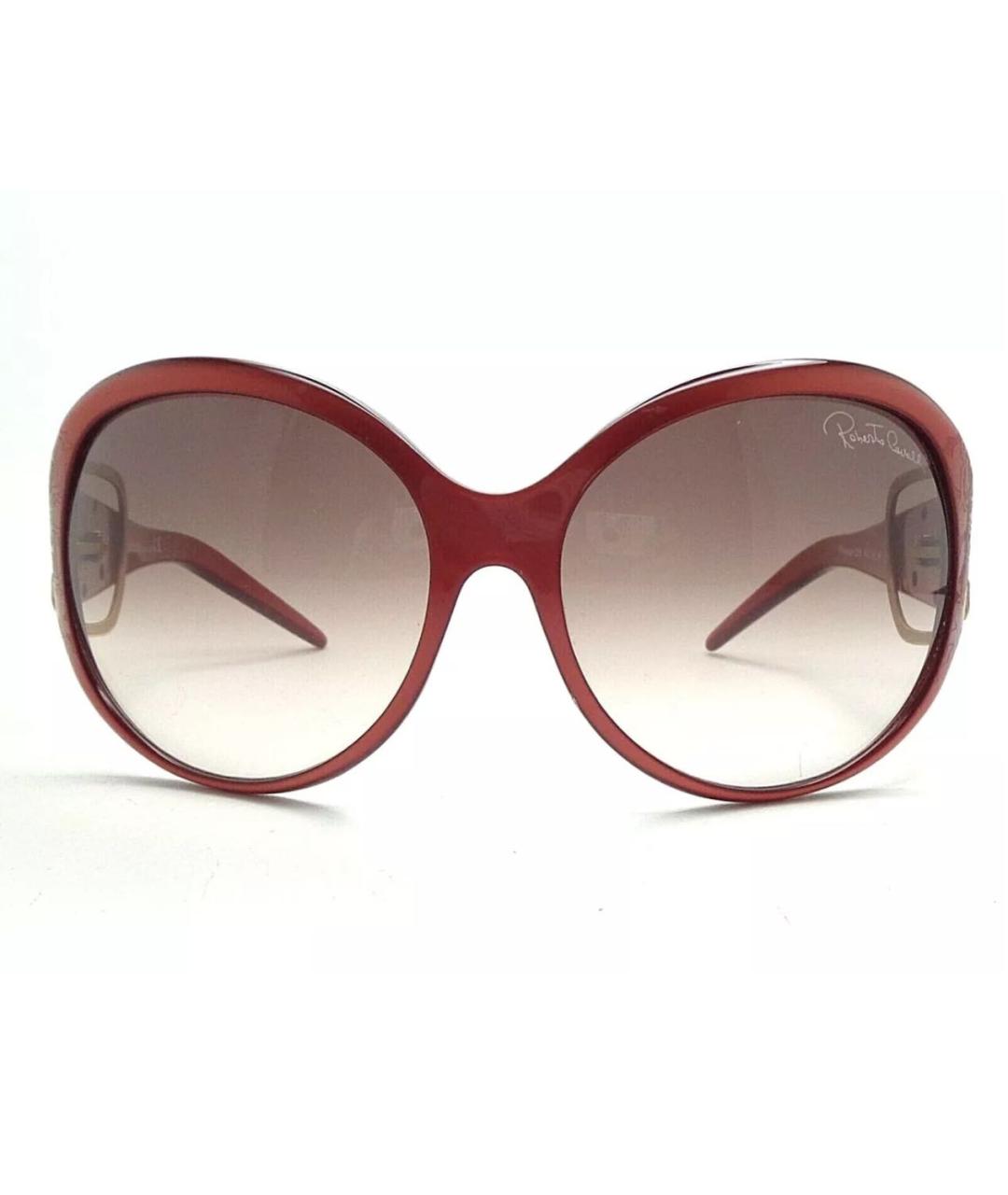 ROBERTO CAVALLI Коралловые пластиковые солнцезащитные очки, фото 7