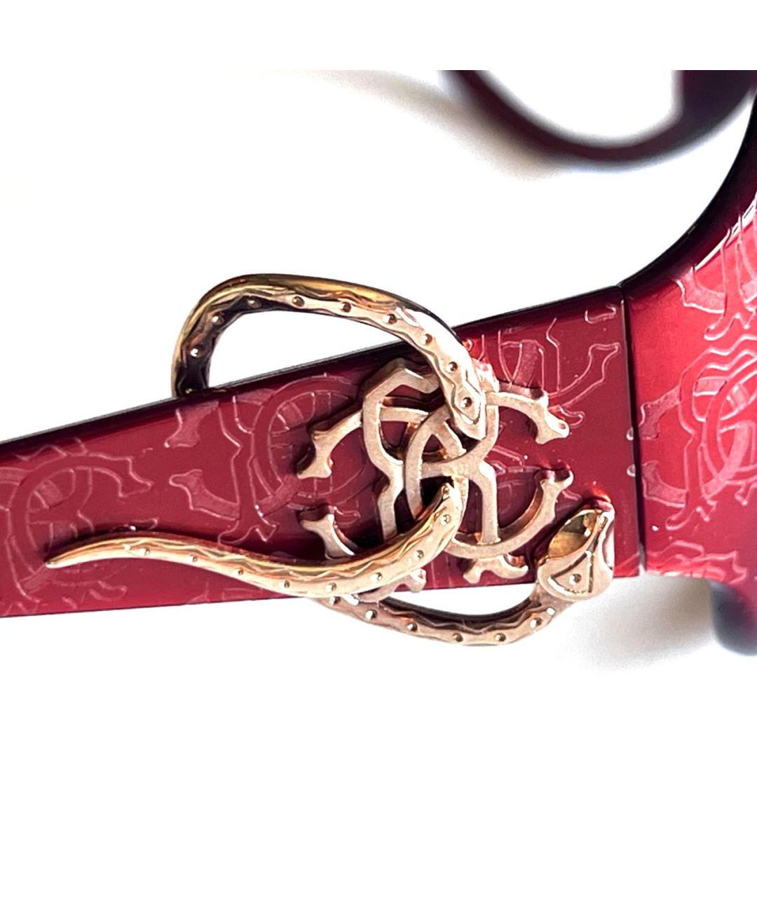 ROBERTO CAVALLI Коралловые пластиковые солнцезащитные очки, фото 6