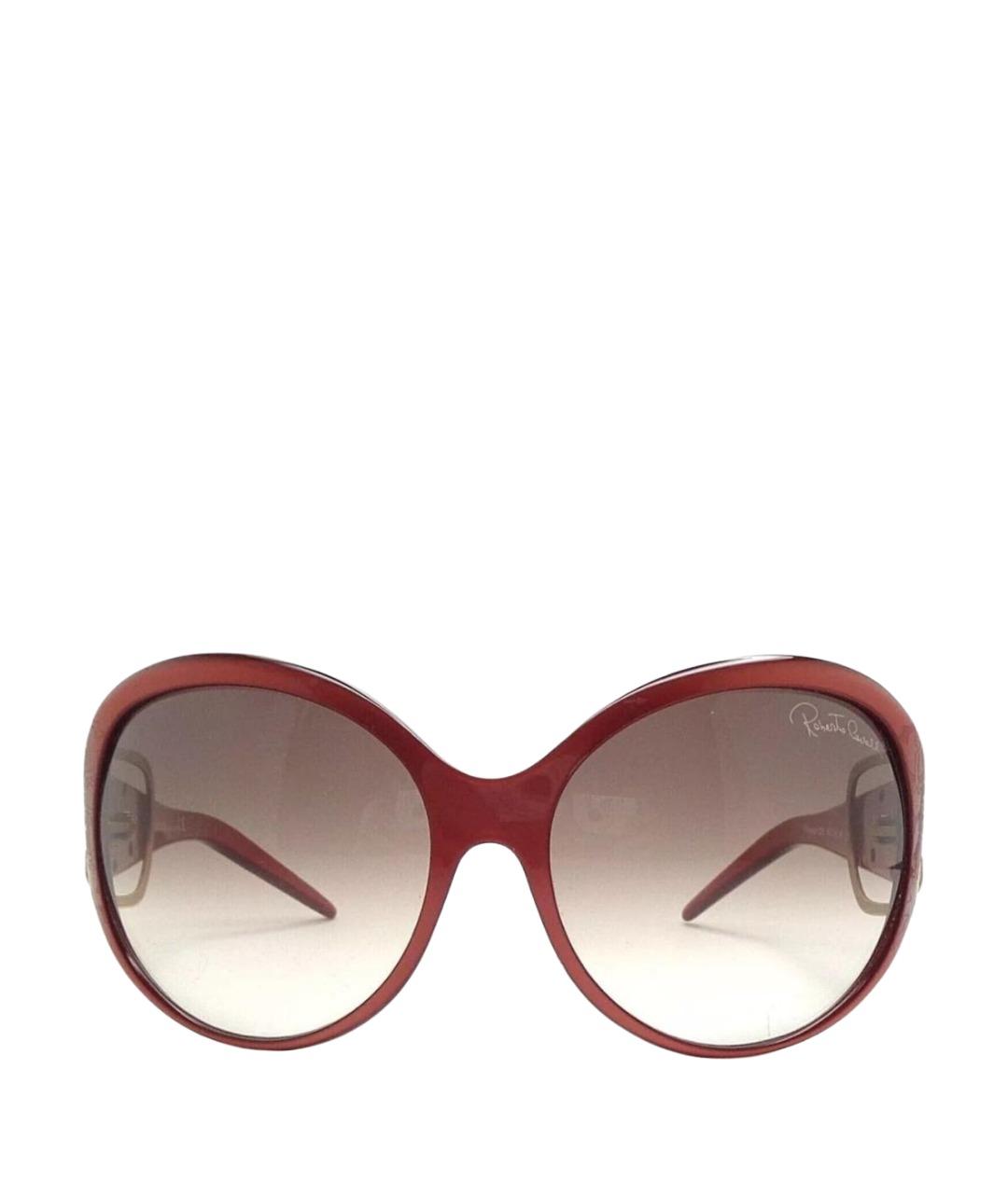 ROBERTO CAVALLI Коралловые пластиковые солнцезащитные очки, фото 1