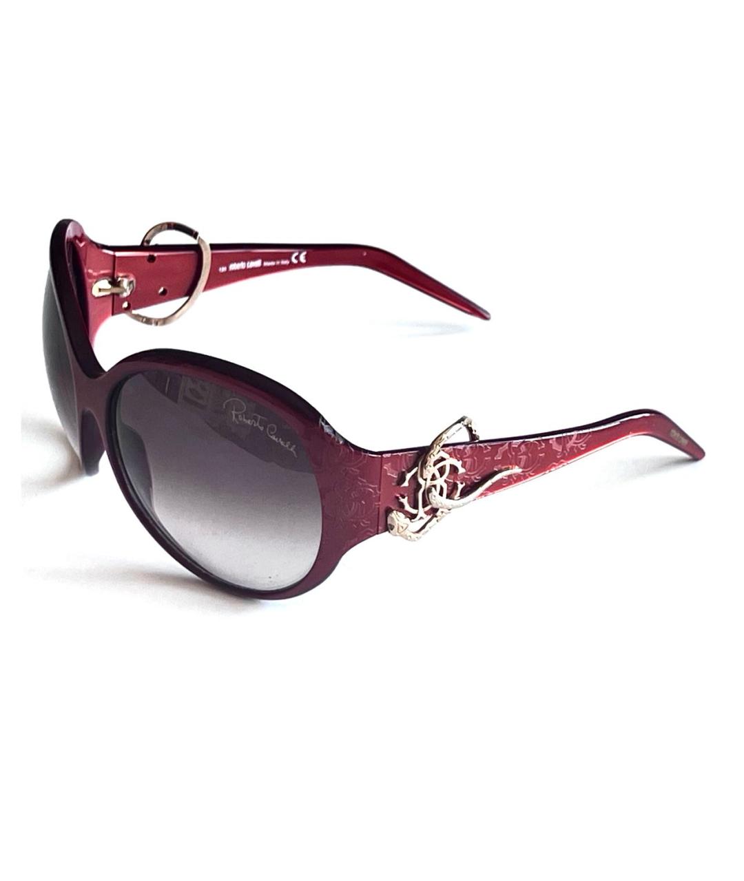 ROBERTO CAVALLI Коралловые пластиковые солнцезащитные очки, фото 7