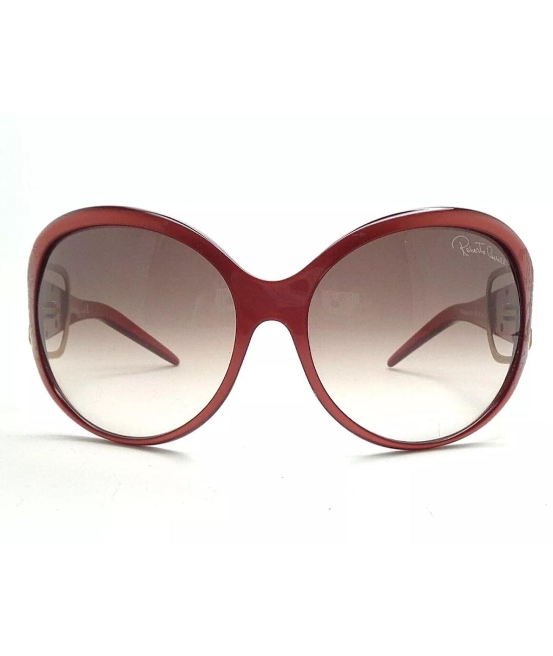 ROBERTO CAVALLI Коралловые пластиковые солнцезащитные очки, фото 6