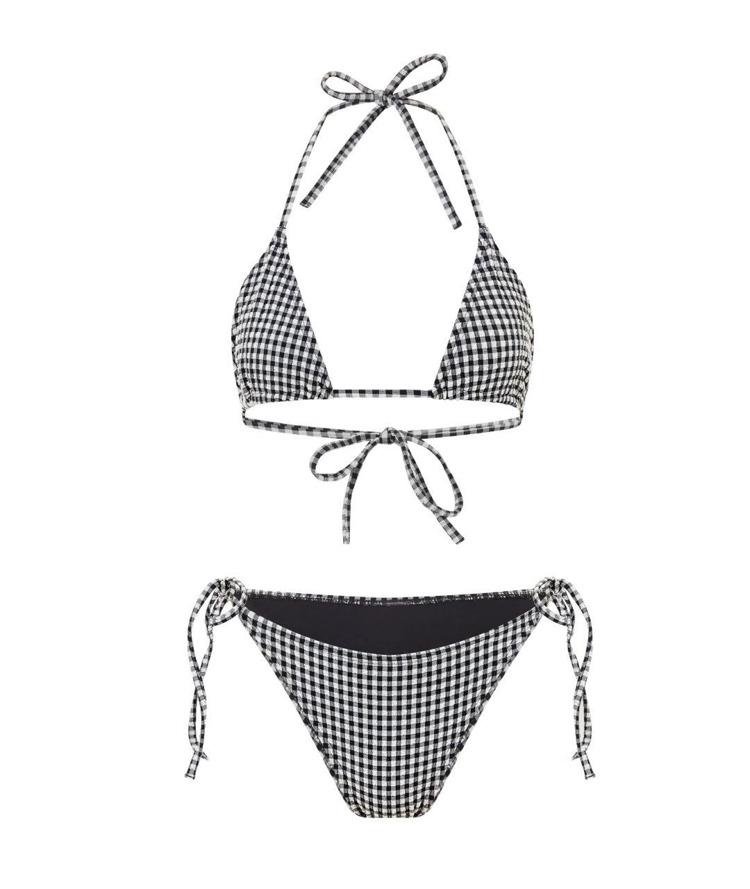 HUNZA G Серый полиамидовый купальник, фото 1