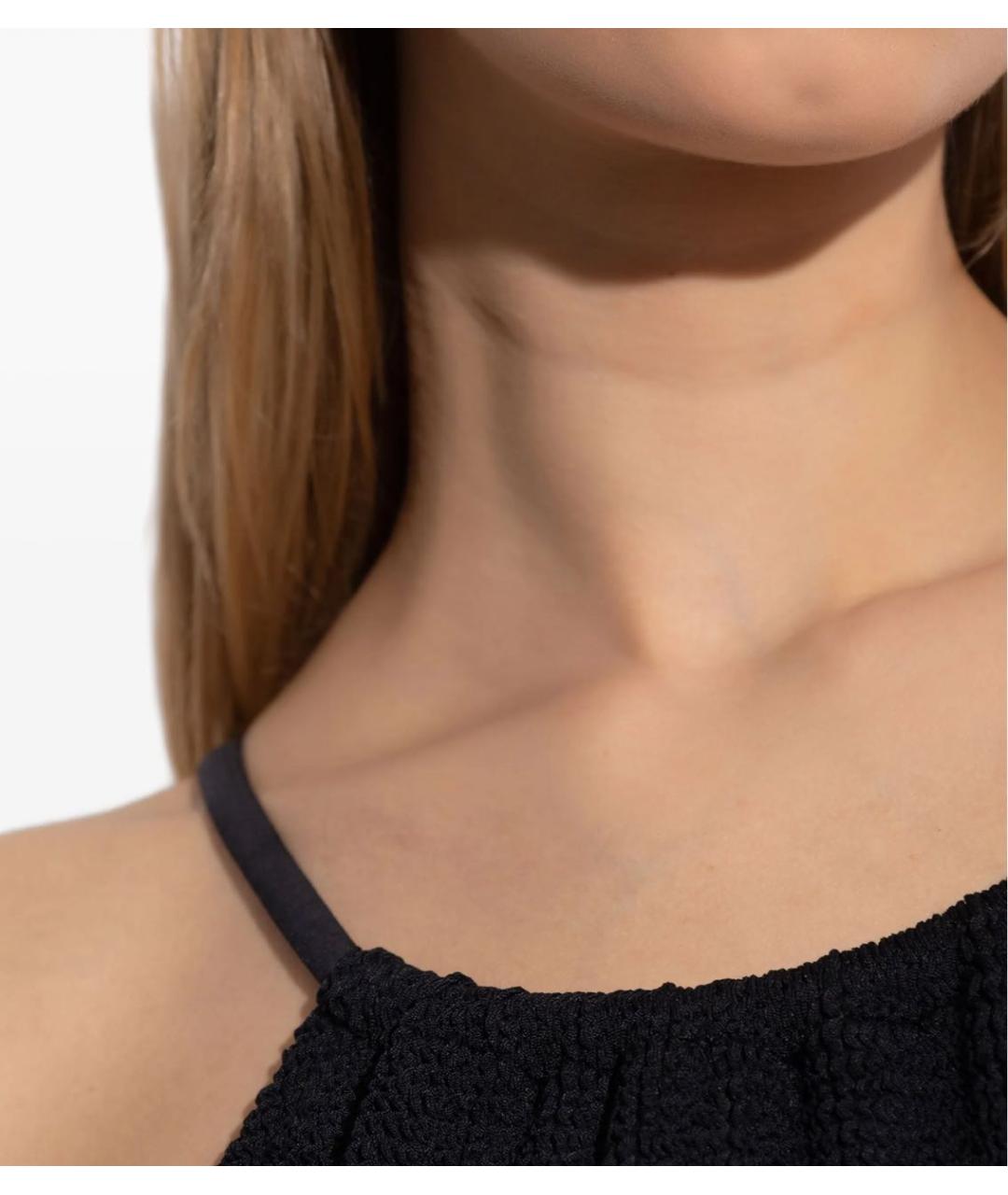 HUNZA G Черный полиамидовый купальник, фото 4