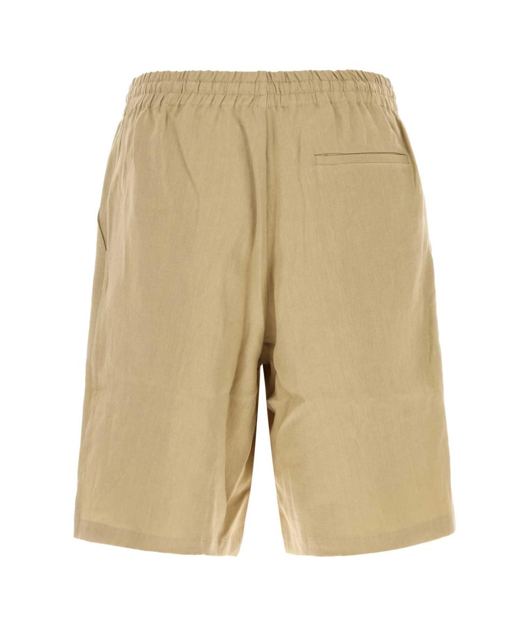 LE KASHA Бежевые льняные шорты, фото 2
