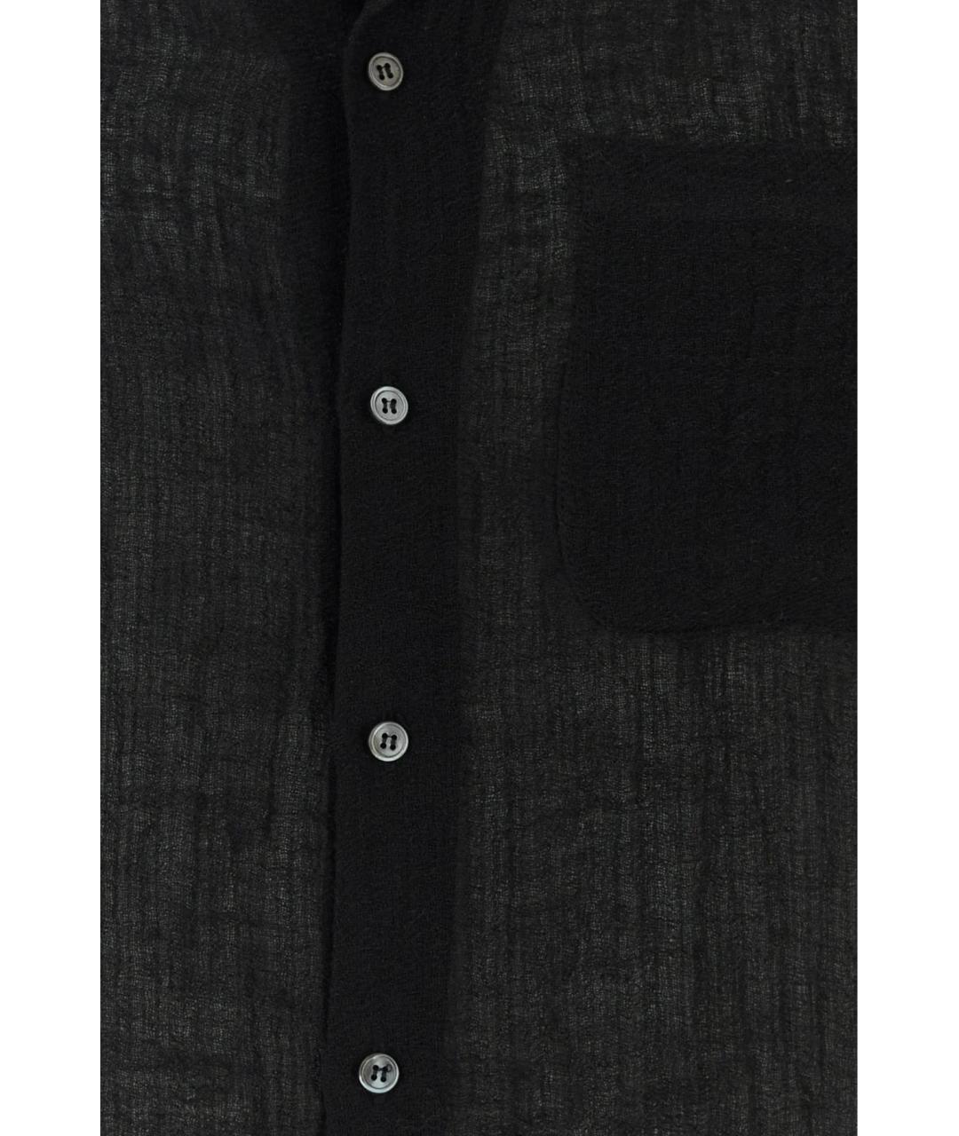 LE KASHA Черная льняная кэжуал рубашка, фото 3