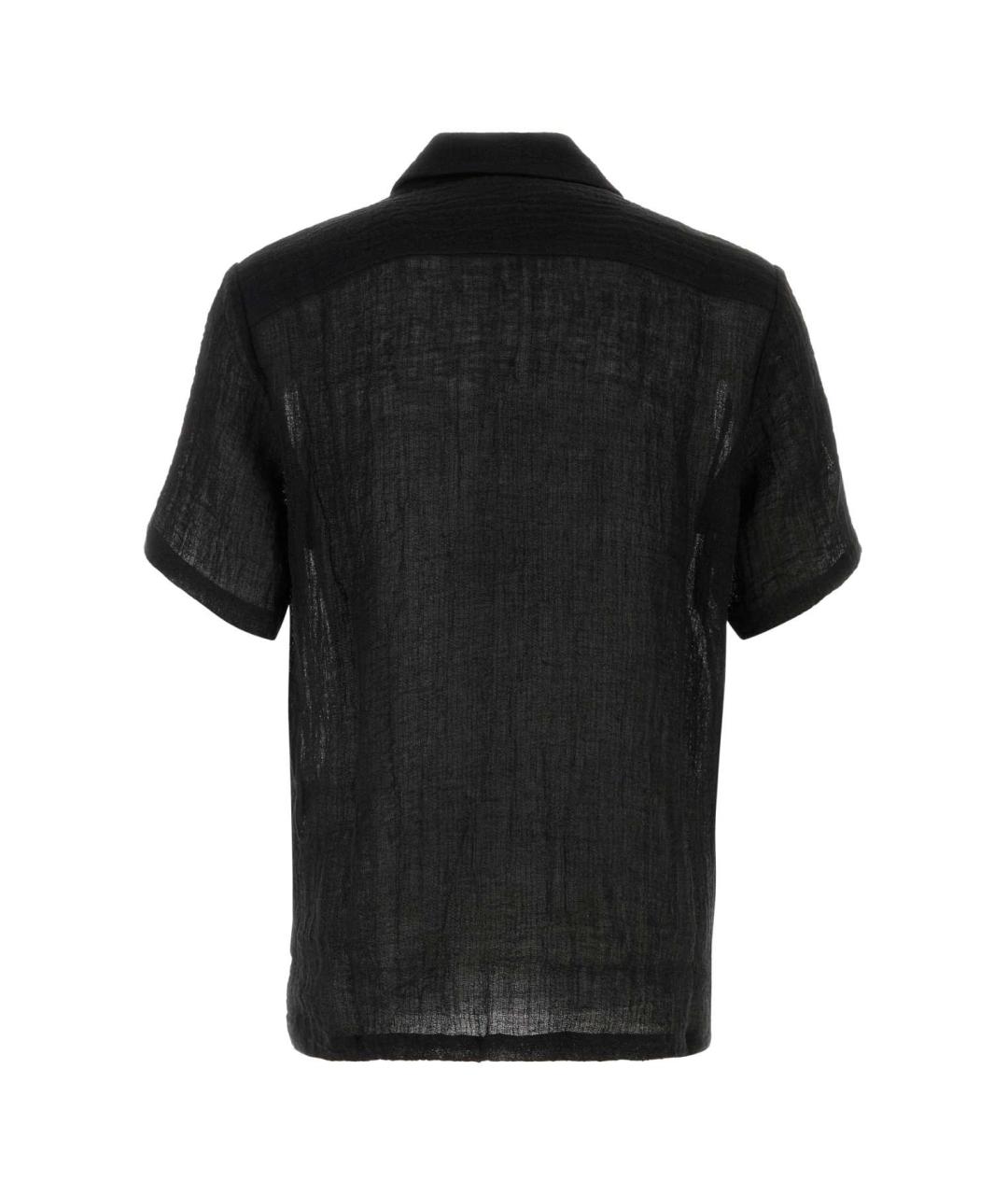 LE KASHA Черная льняная кэжуал рубашка, фото 2