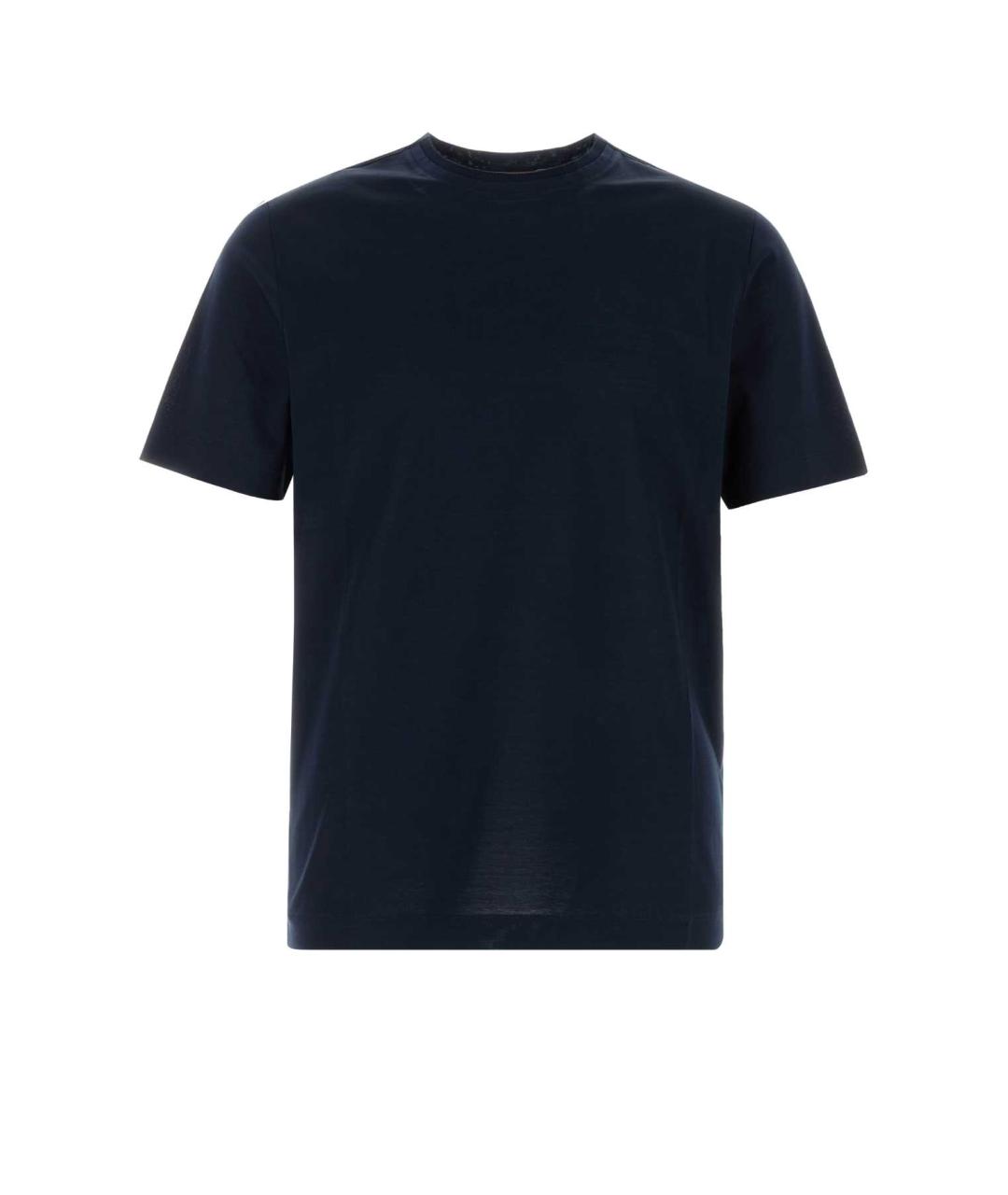 CANALI Синяя хлопковая футболка, фото 1