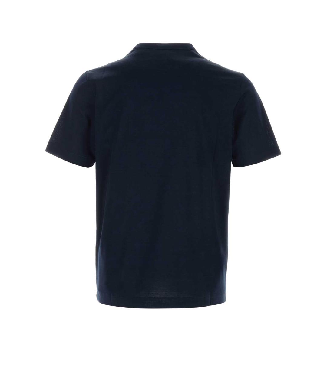 CANALI Синяя хлопковая футболка, фото 2
