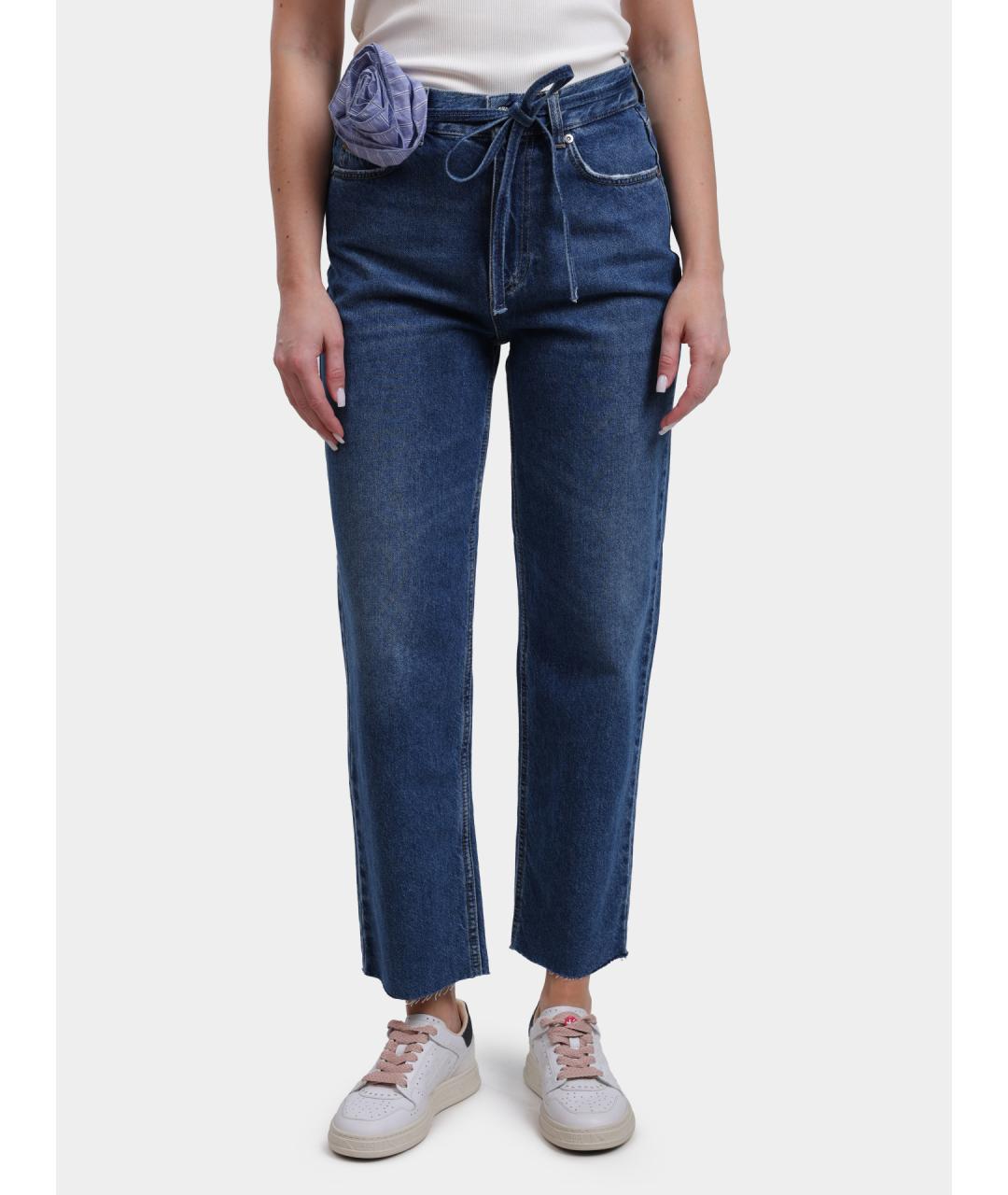 LIU JO Синие прямые джинсы, фото 5