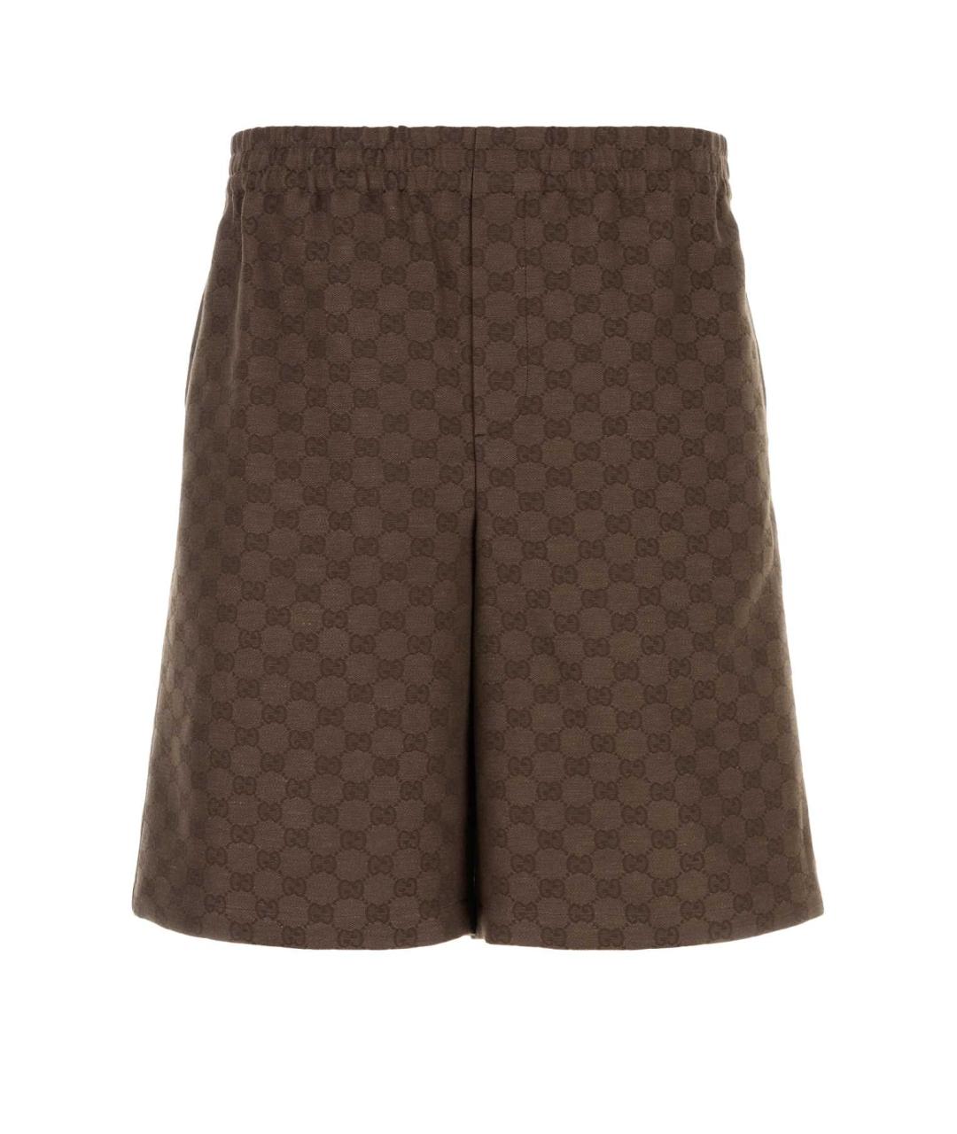 GUCCI Коричневые шорты, фото 1