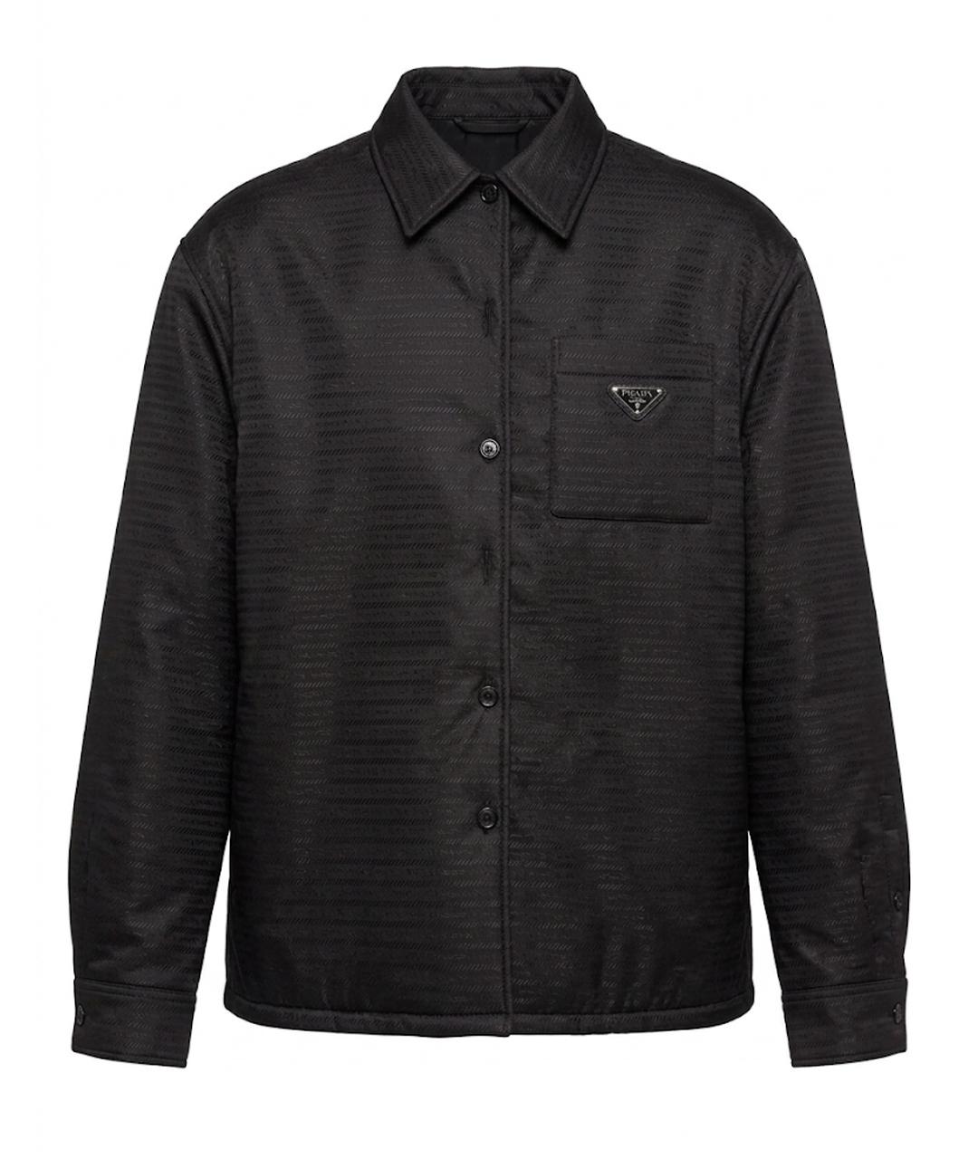PRADA Черная полиамидовая куртка, фото 1