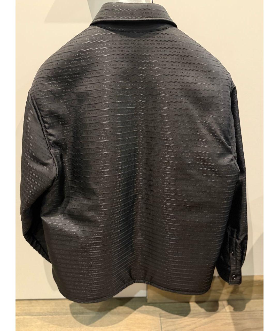 PRADA Черная полиамидовая куртка, фото 2