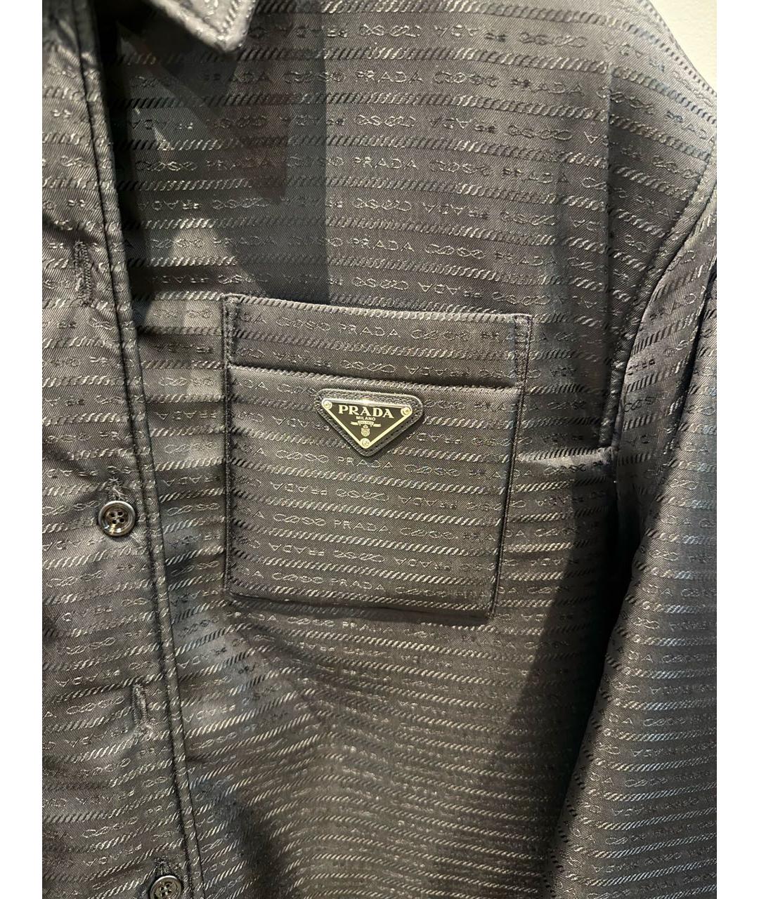 PRADA Черная полиамидовая куртка, фото 4