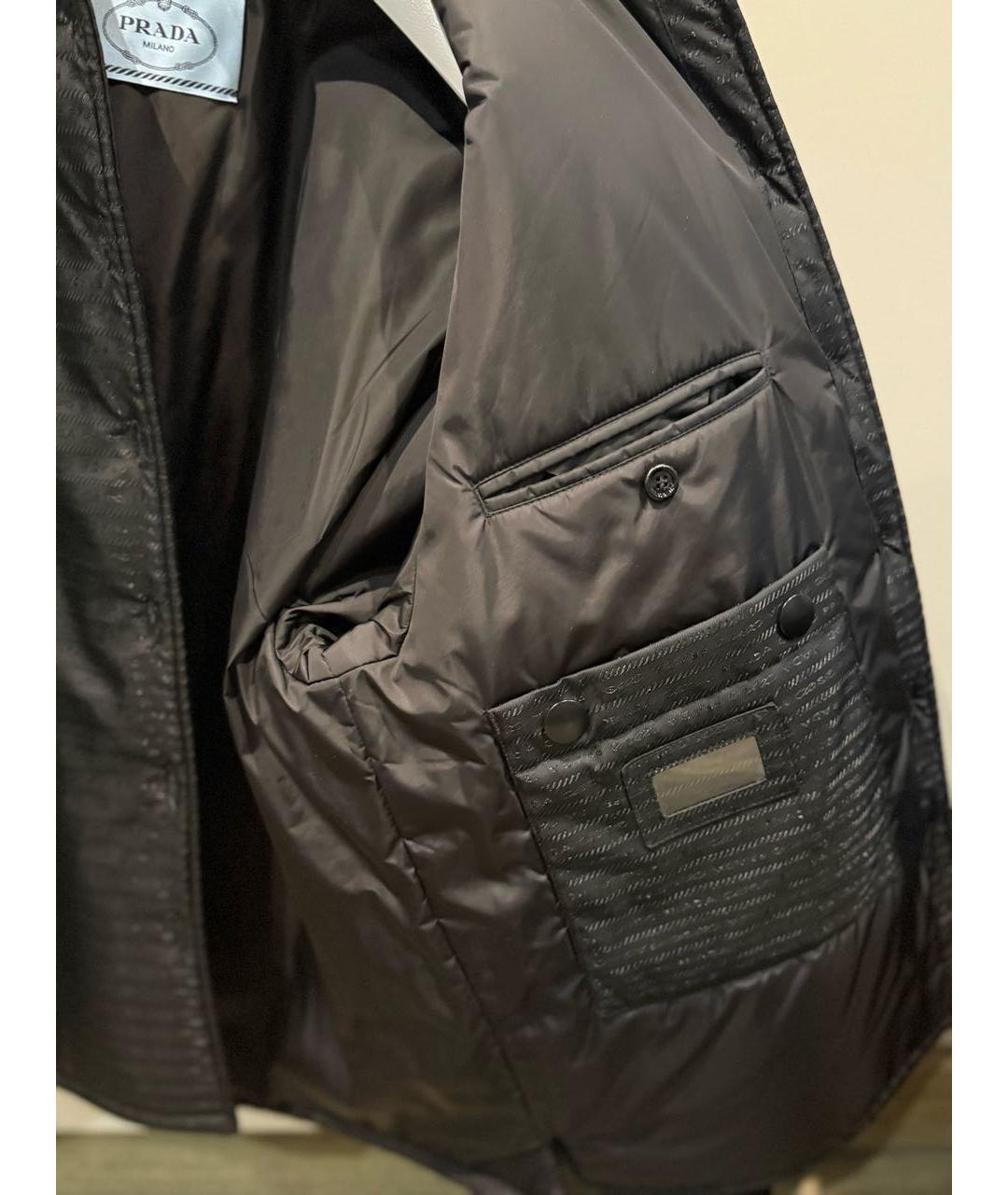 PRADA Черная полиамидовая куртка, фото 5