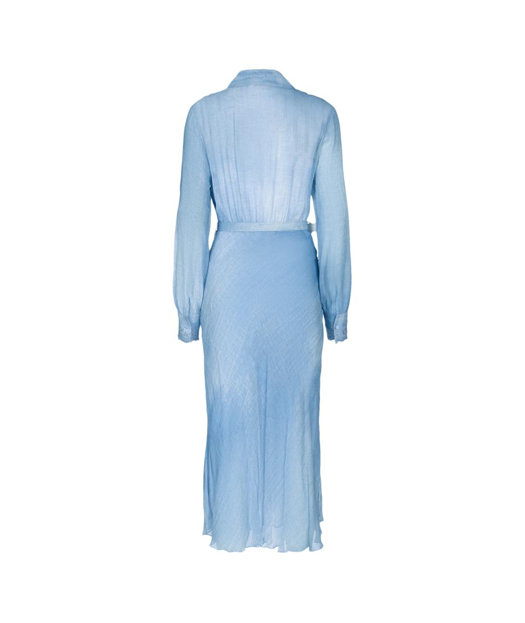 ERMANNO FIRENZE Голубое повседневное платье, фото 2