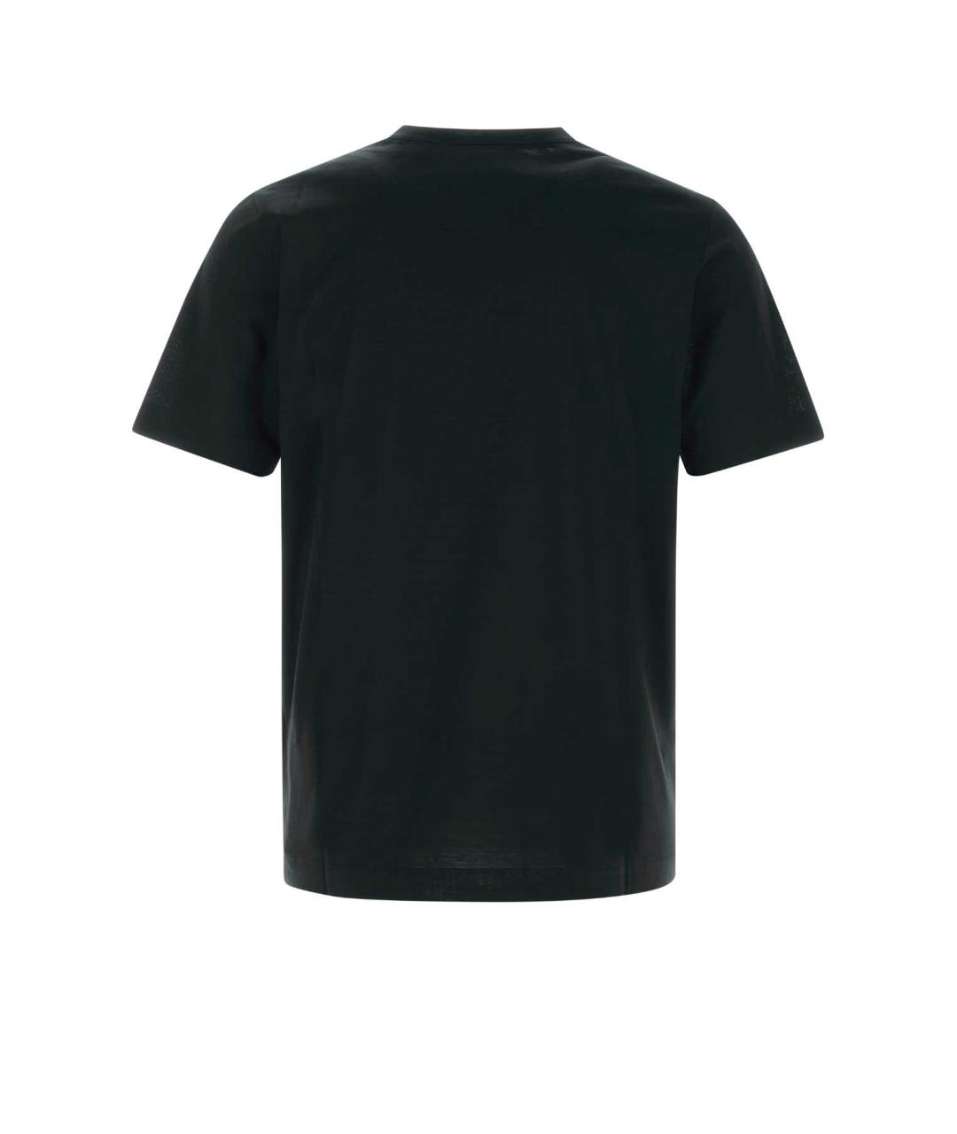 CANALI Черная хлопковая футболка, фото 2
