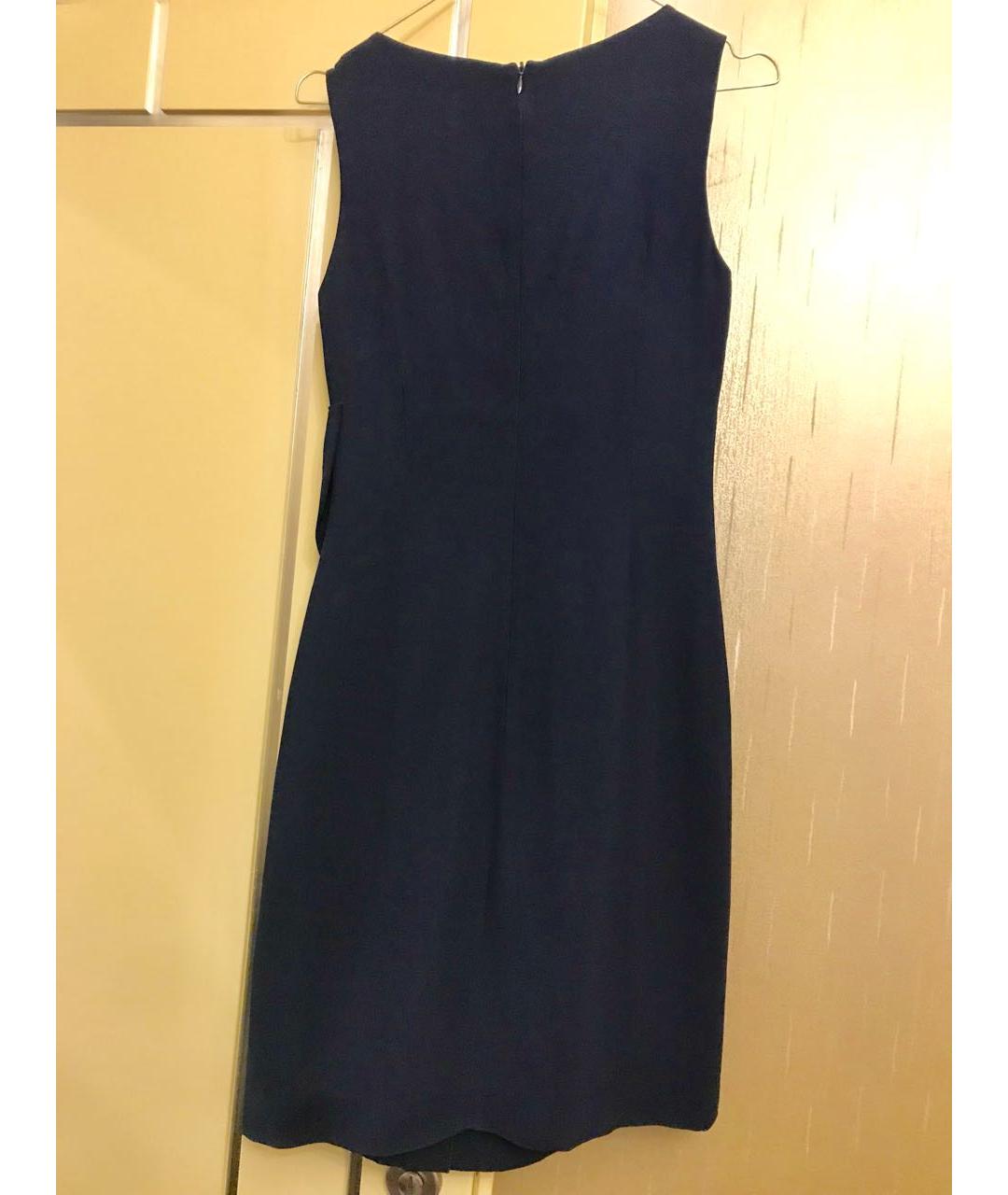 RED VALENTINO Синее вискозное коктейльное платье, фото 5