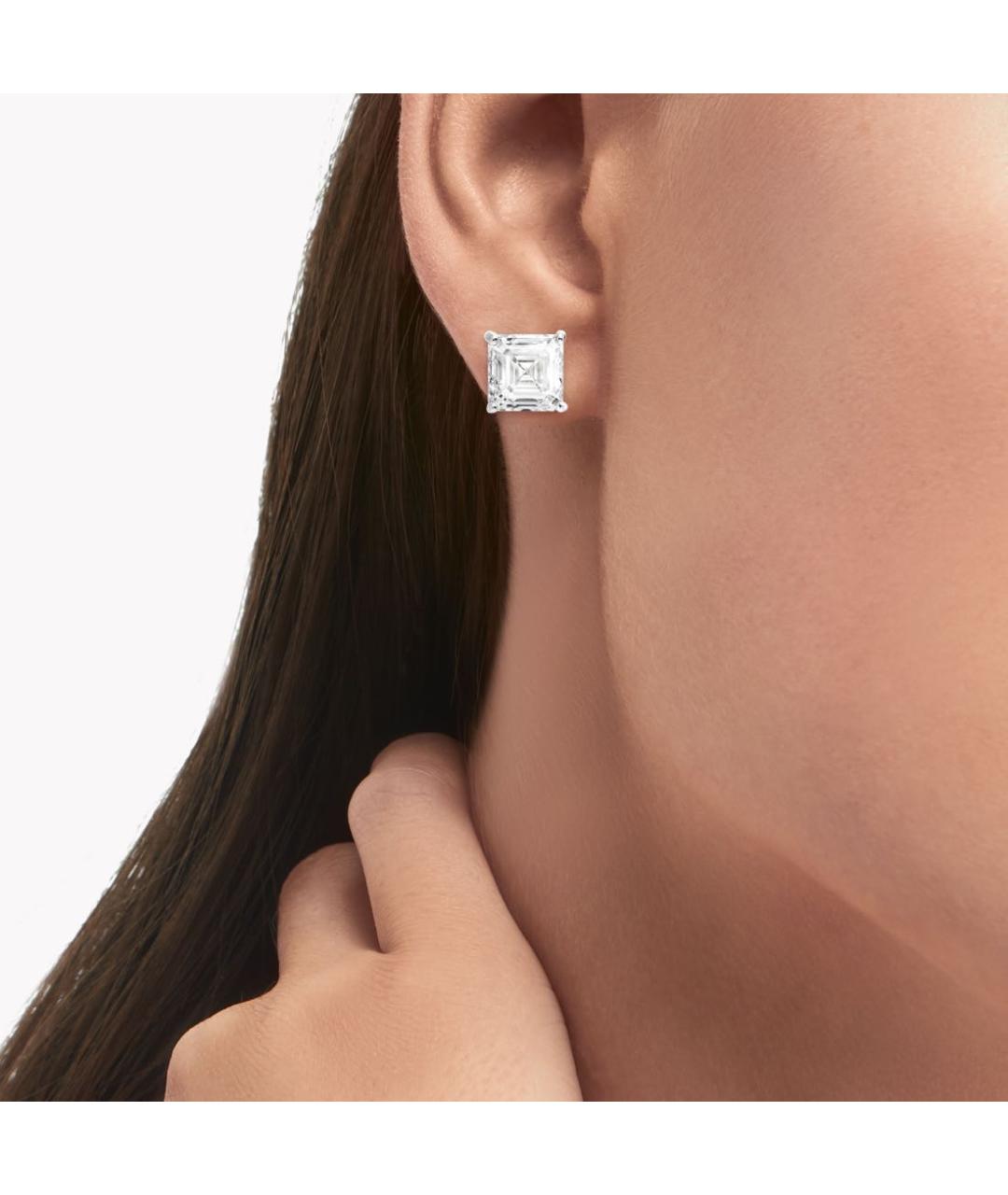 GRAFF Серебряные платиновые серьги, фото 2