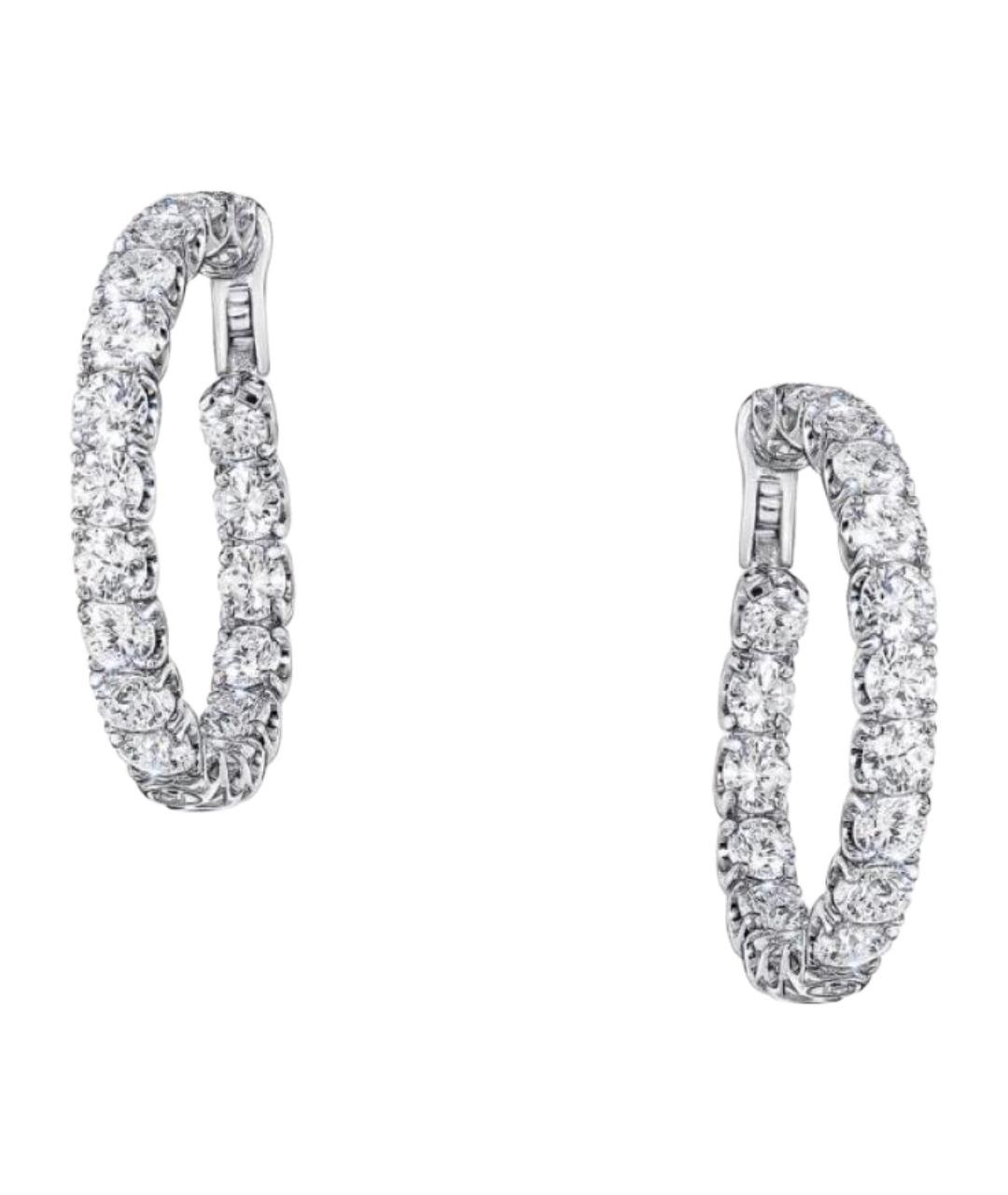 GRAFF Серебряные серьги из белого золота, фото 1