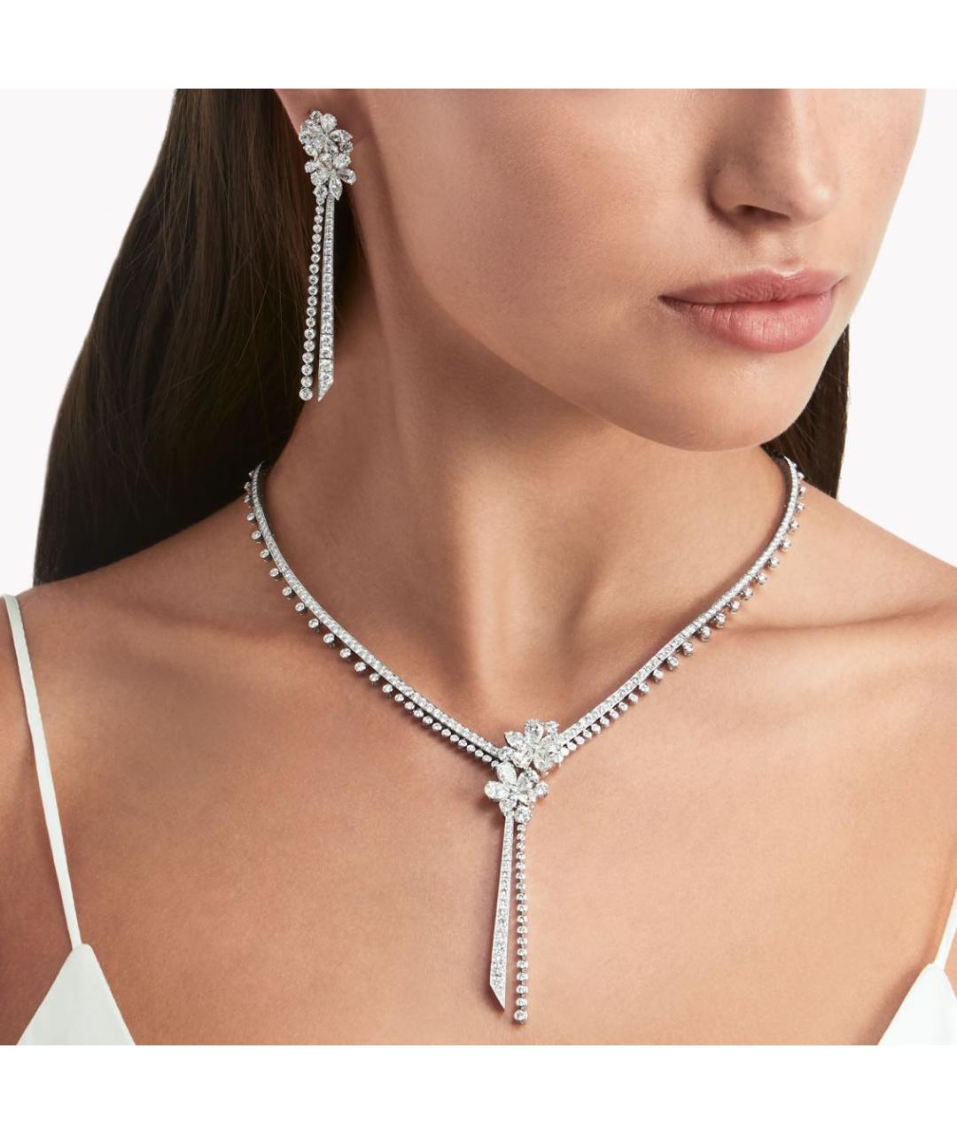 GRAFF Серебряные платиновые серьги, фото 2