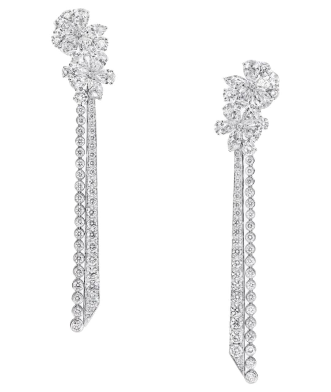 GRAFF Серебряные платиновые серьги, фото 1