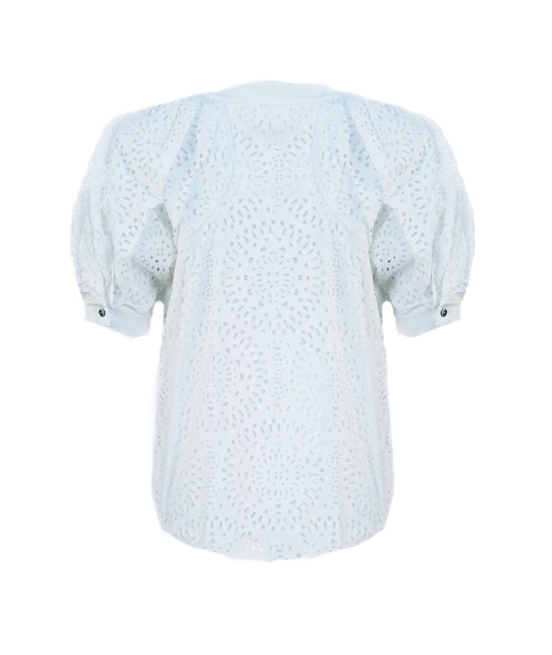 VALENTINO Белая хлопковая блузы, фото 2