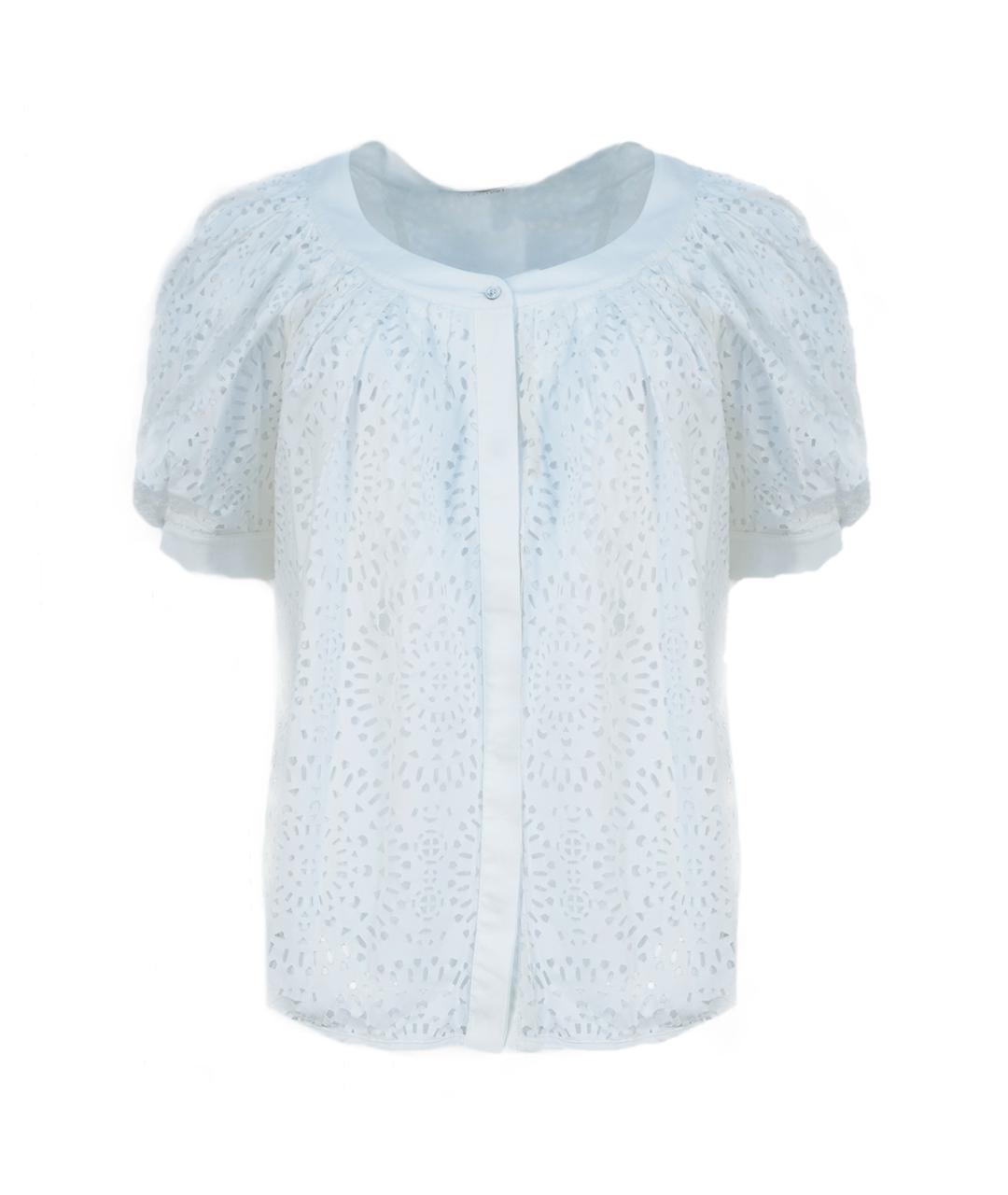 VALENTINO Белая хлопковая блузы, фото 1