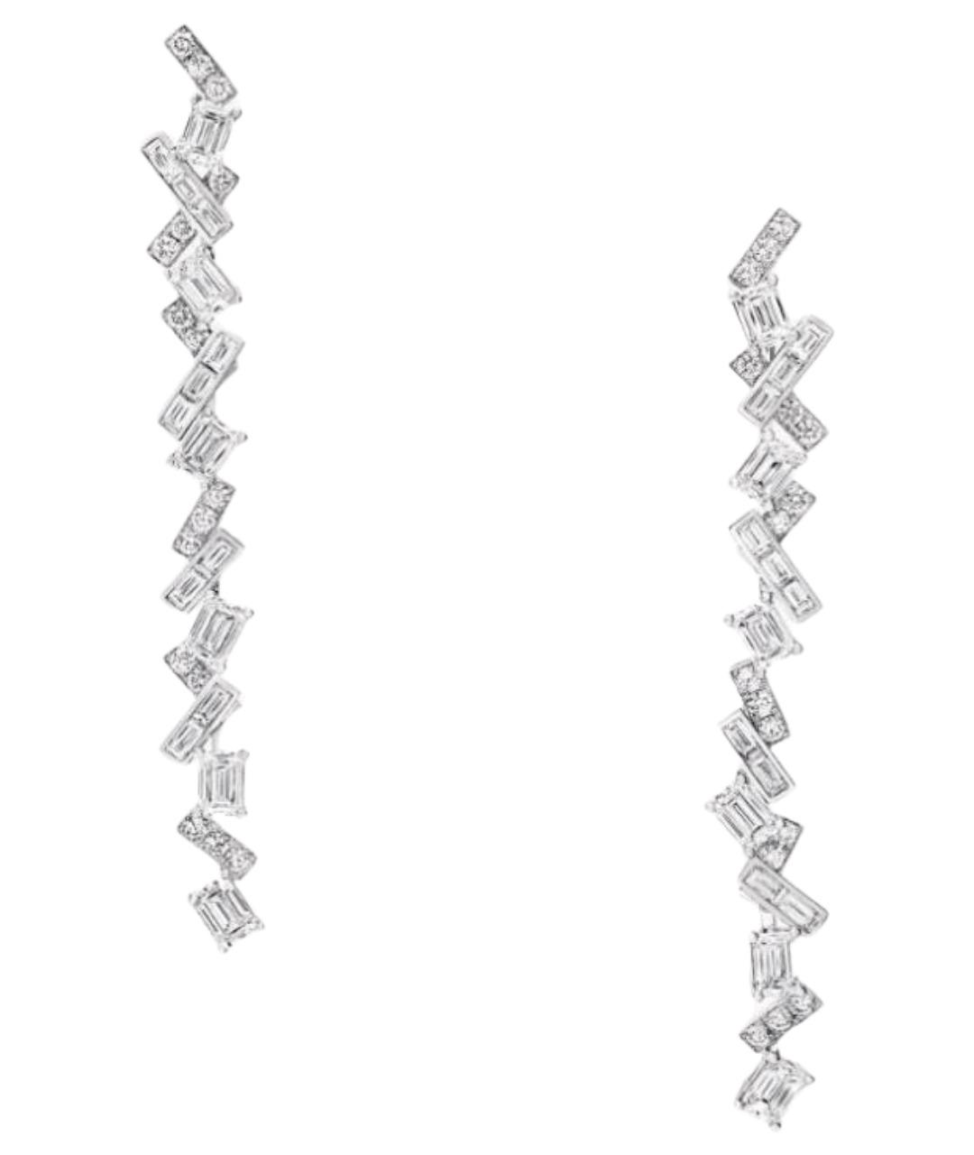 GRAFF Серебряные платиновые серьги, фото 1