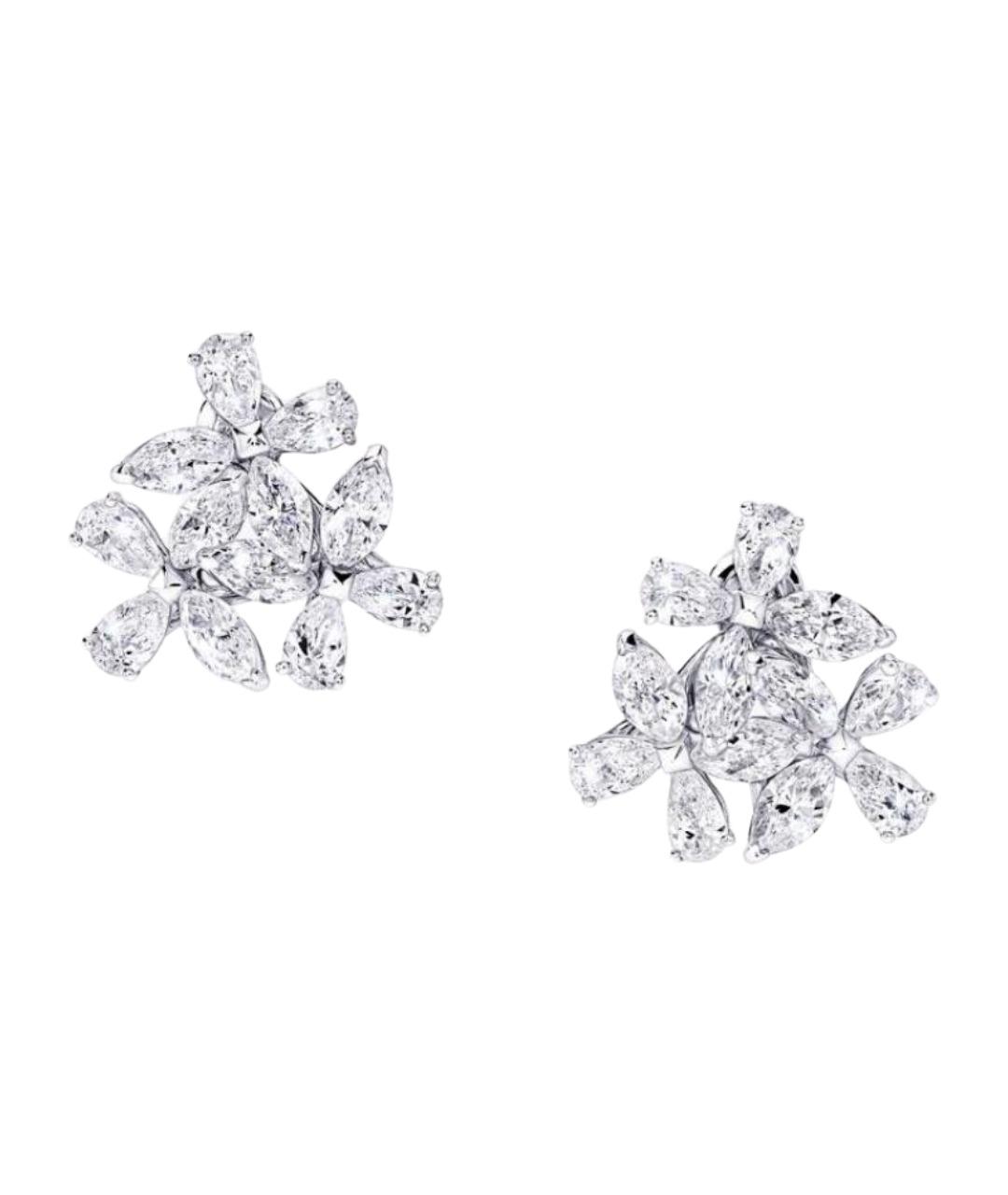 GRAFF Серебряные платиновые серьги, фото 1