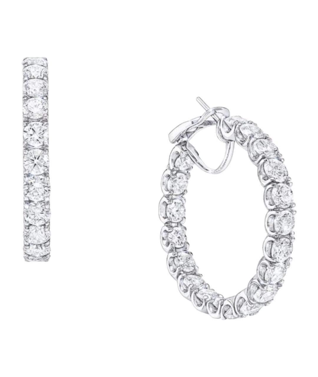 GRAFF Серебряные серьги из белого золота, фото 1