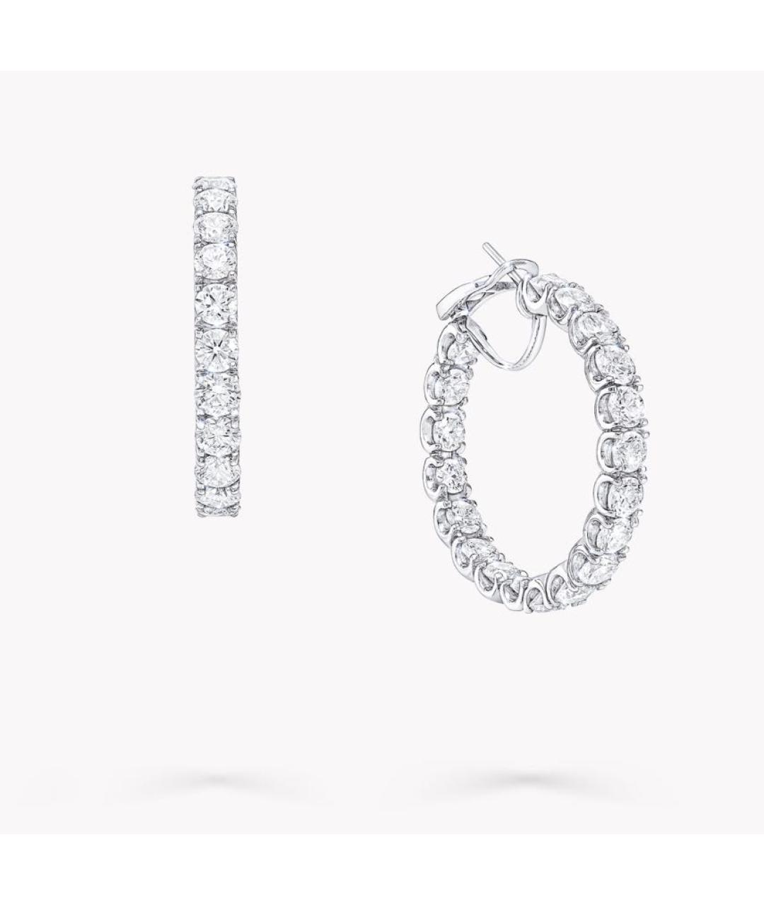 GRAFF Серебряные серьги из белого золота, фото 3