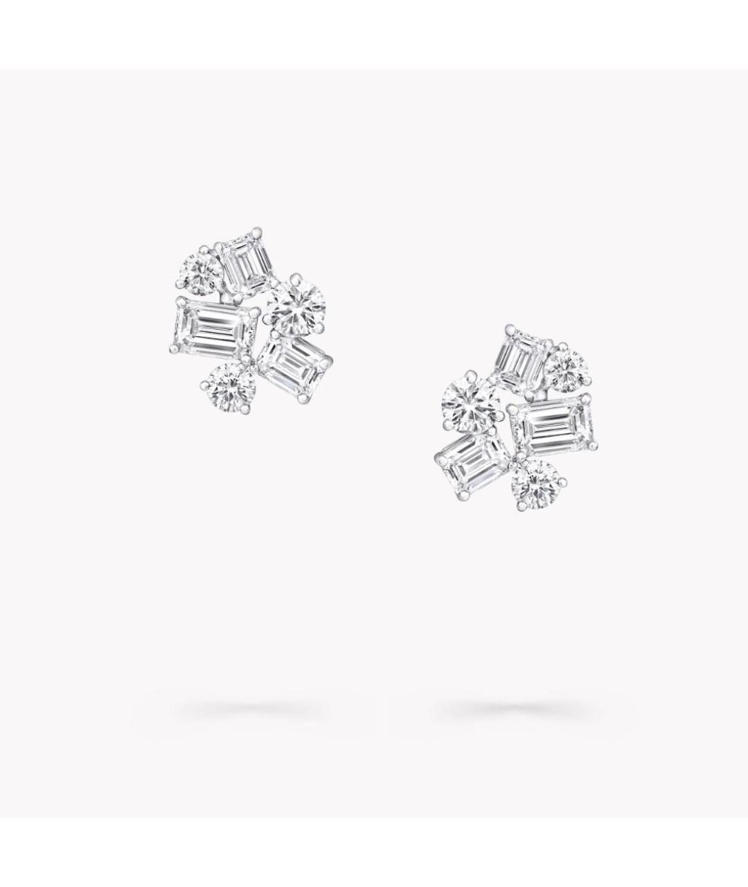 GRAFF Серебряные платиновые серьги, фото 3