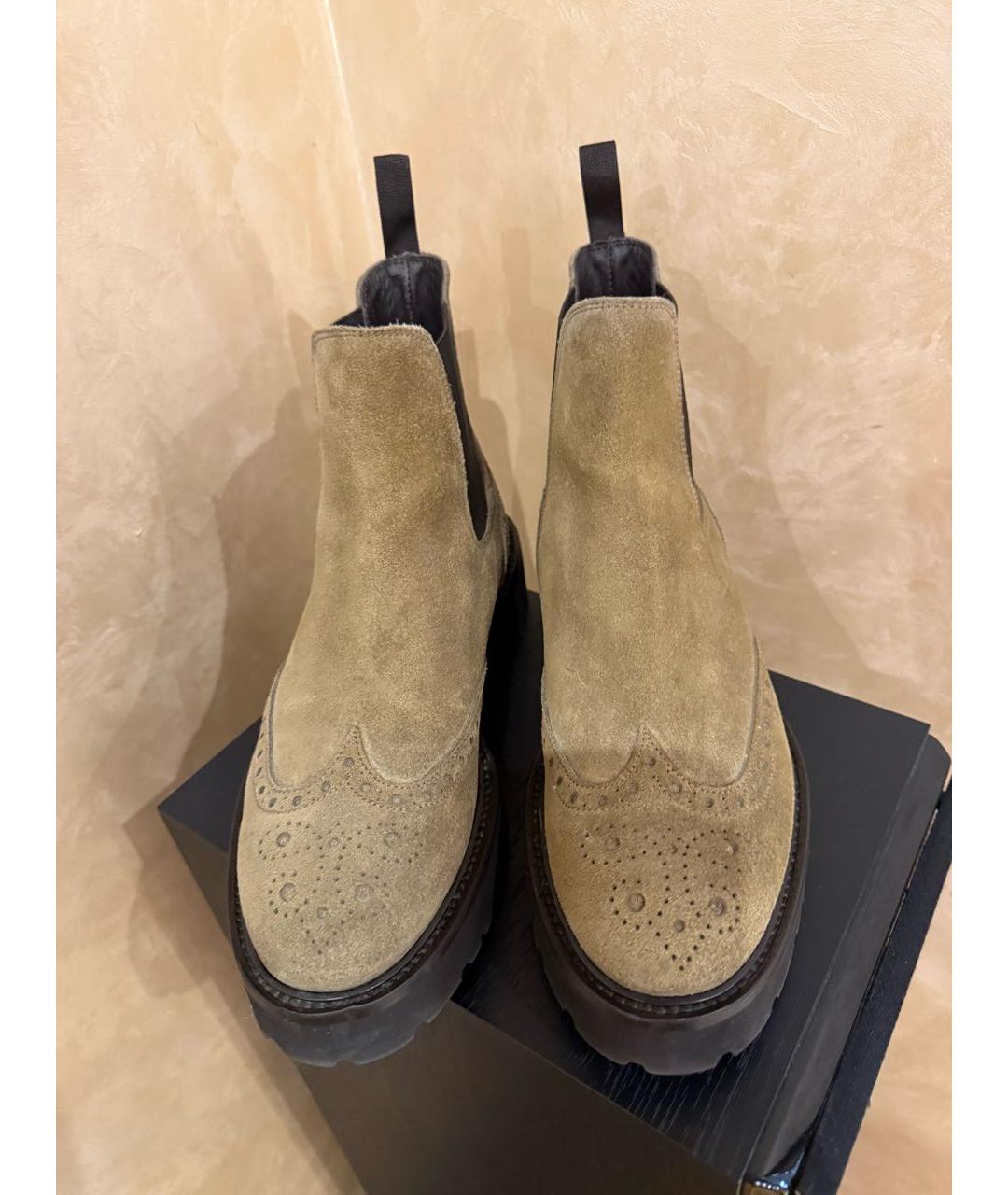 DOUCAL'S Хаки замшевые ботинки, фото 3