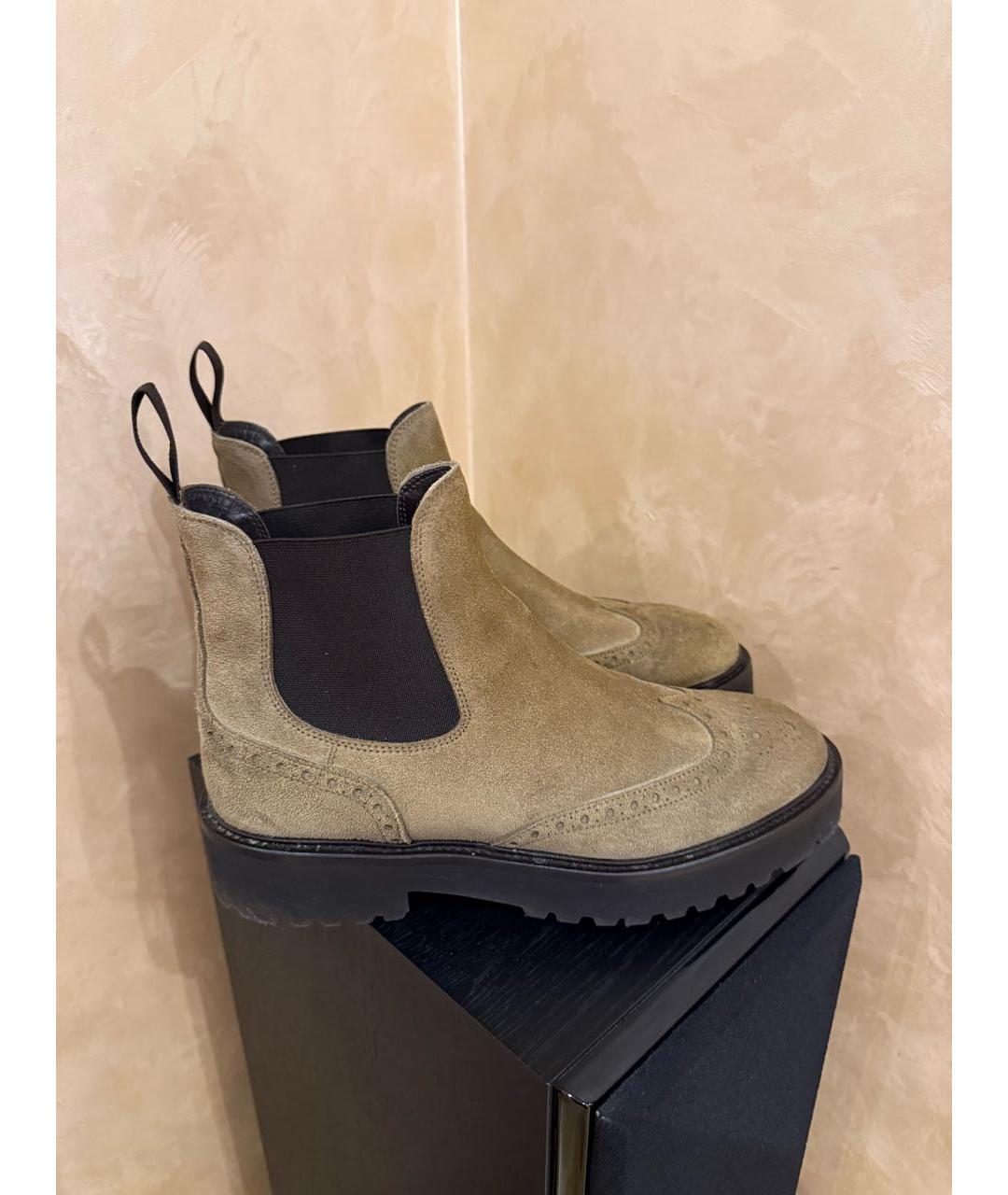 DOUCAL'S Хаки замшевые ботинки, фото 9