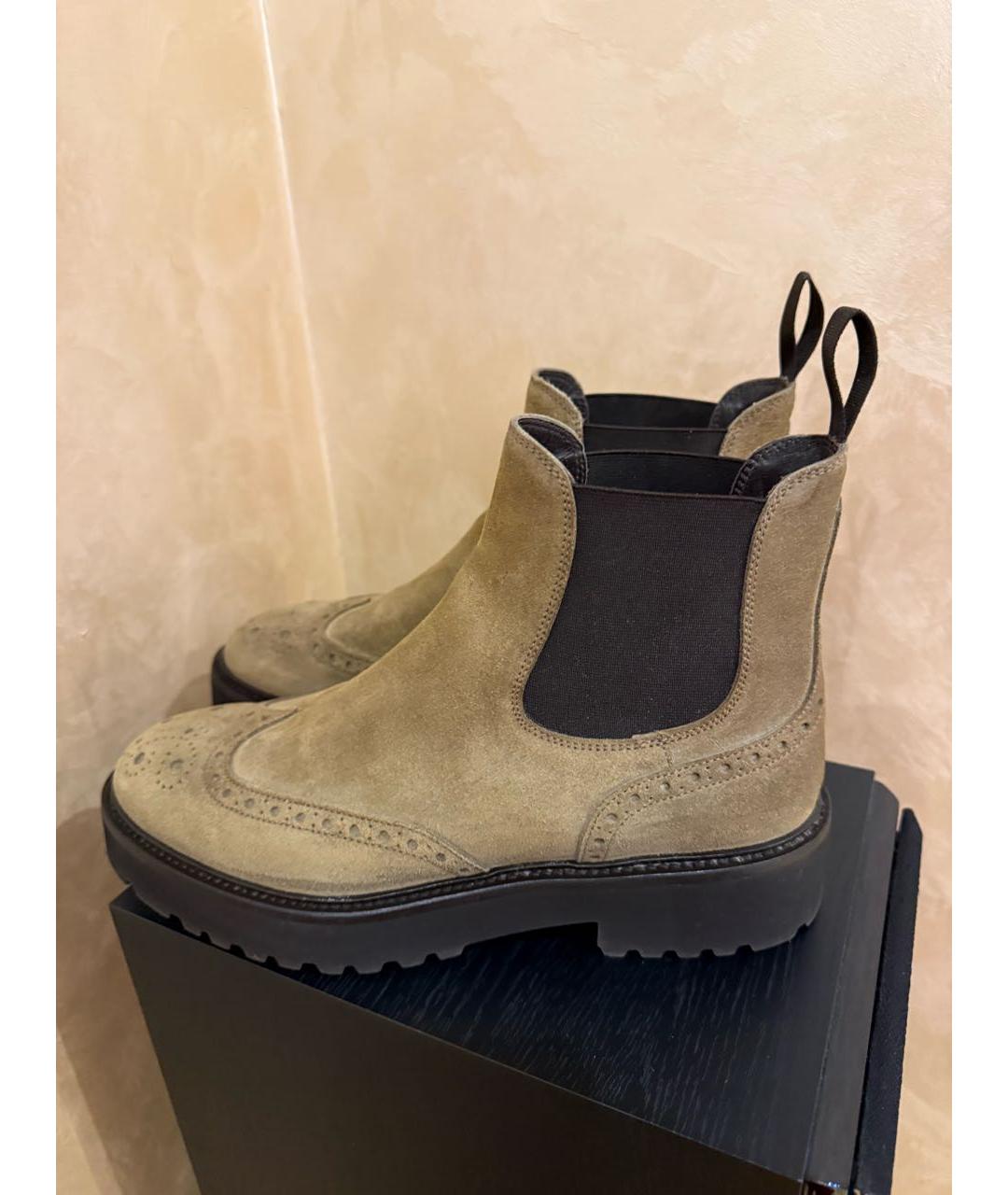 DOUCAL'S Хаки замшевые ботинки, фото 6