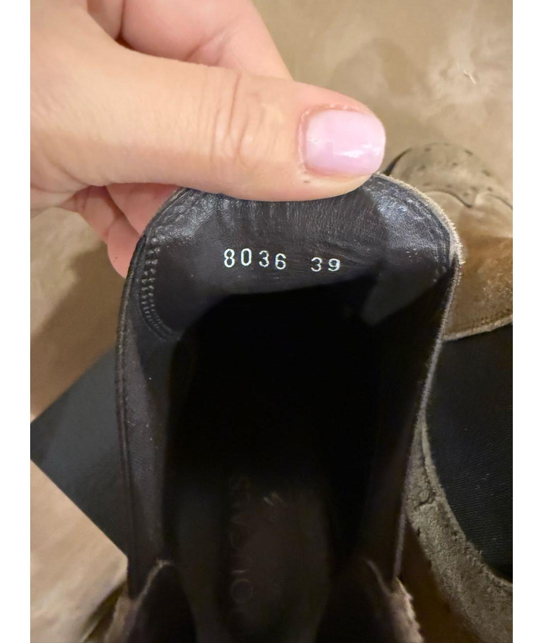 DOUCAL'S Хаки замшевые ботинки, фото 7