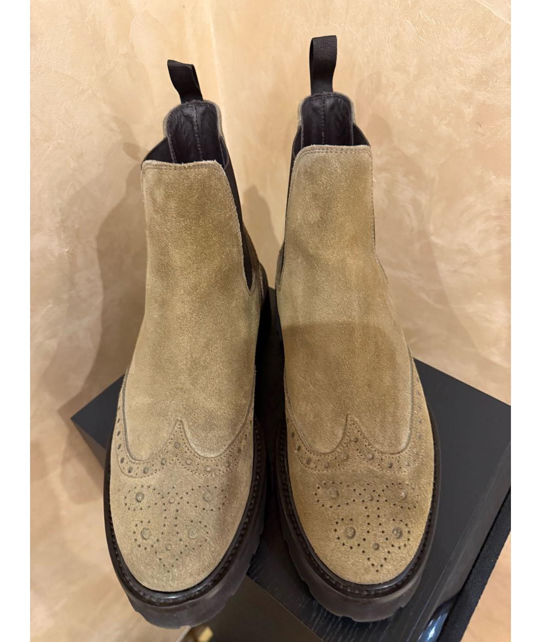 DOUCAL'S Хаки замшевые ботинки, фото 2