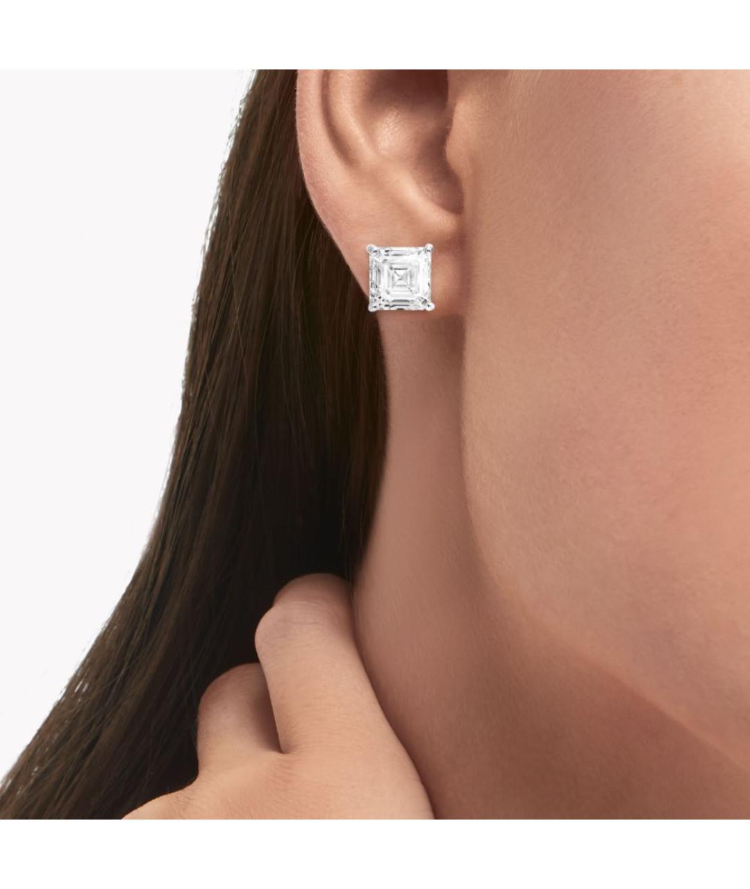 GRAFF Серебряные платиновые серьги, фото 2