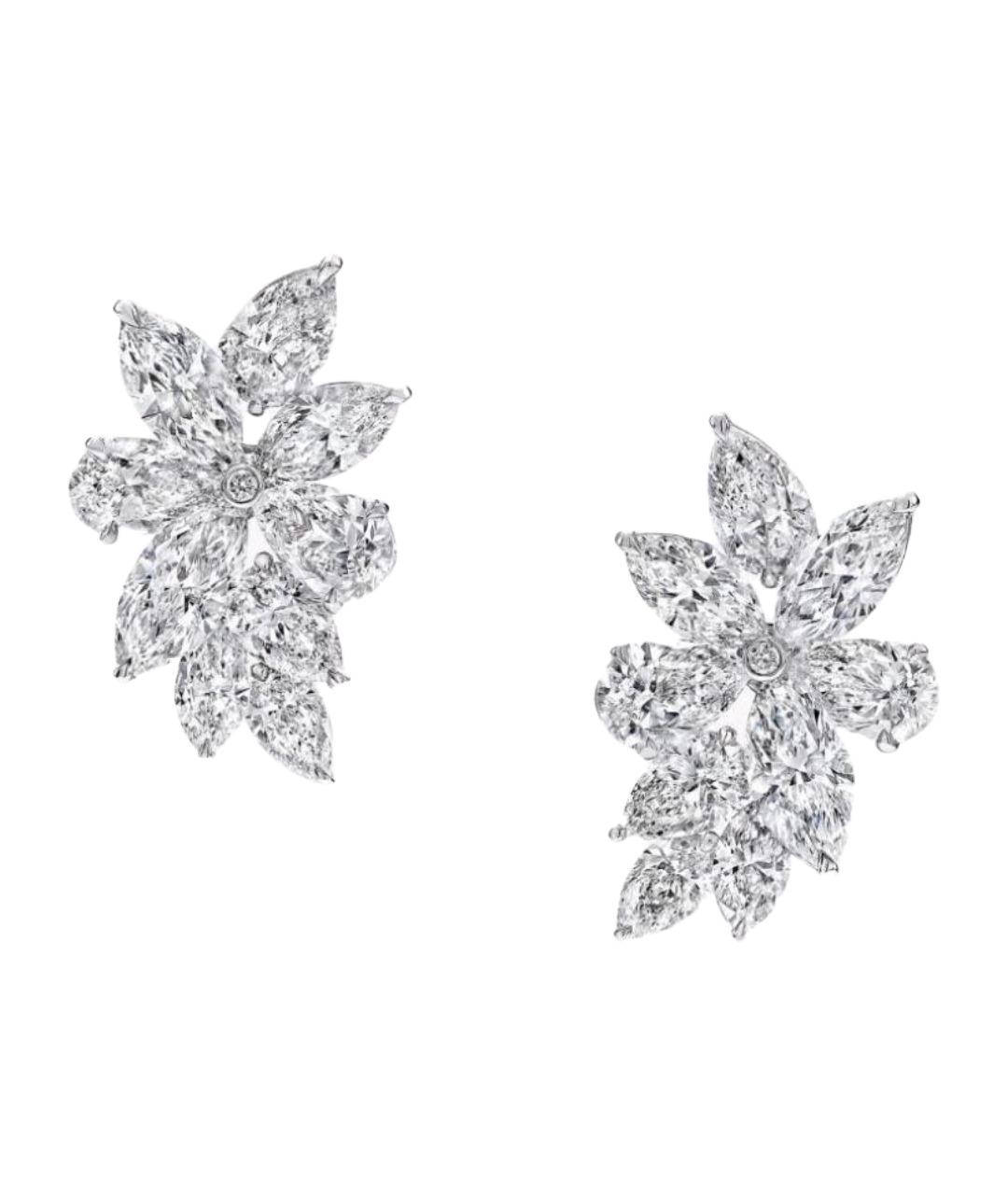 GRAFF Серебряные платиновые серьги, фото 1