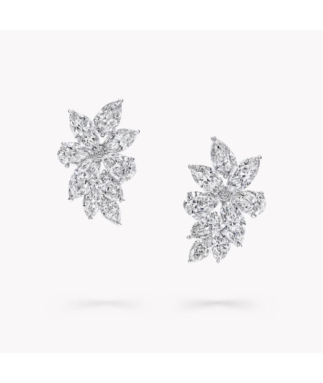 GRAFF Серебряные платиновые серьги, фото 4