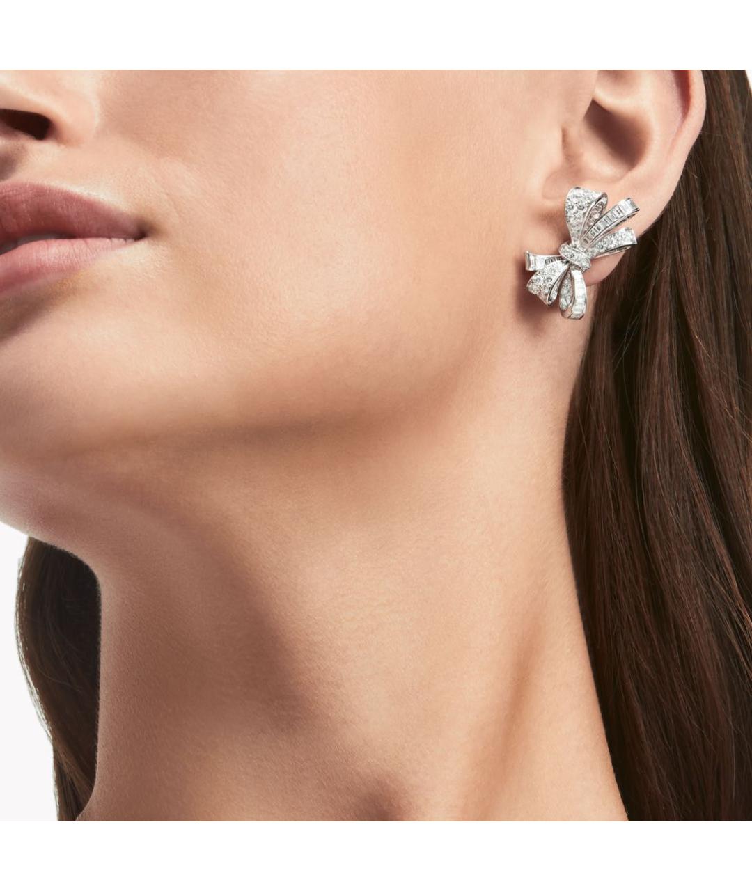 GRAFF Серебряные платиновые серьги, фото 2