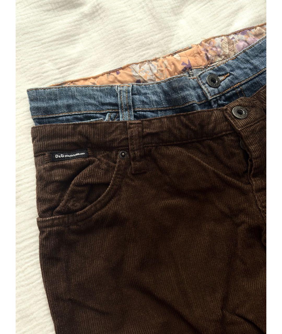 DOLCE&GABBANA Мульти хлопковые капри, фото 3