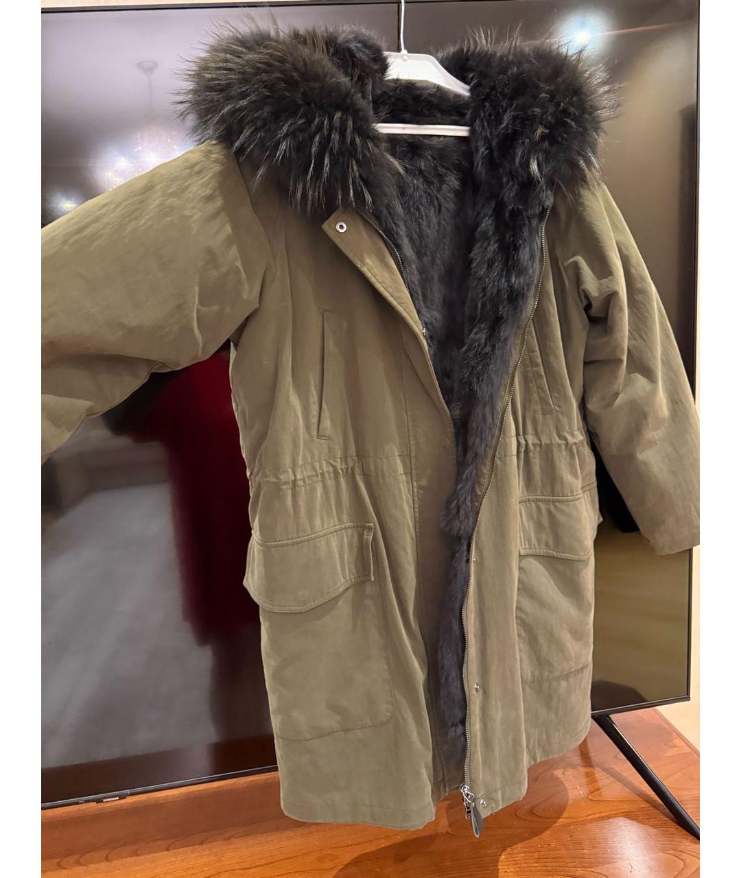 WEEKEND MAX MARA Хаки хлопковая парка, фото 5