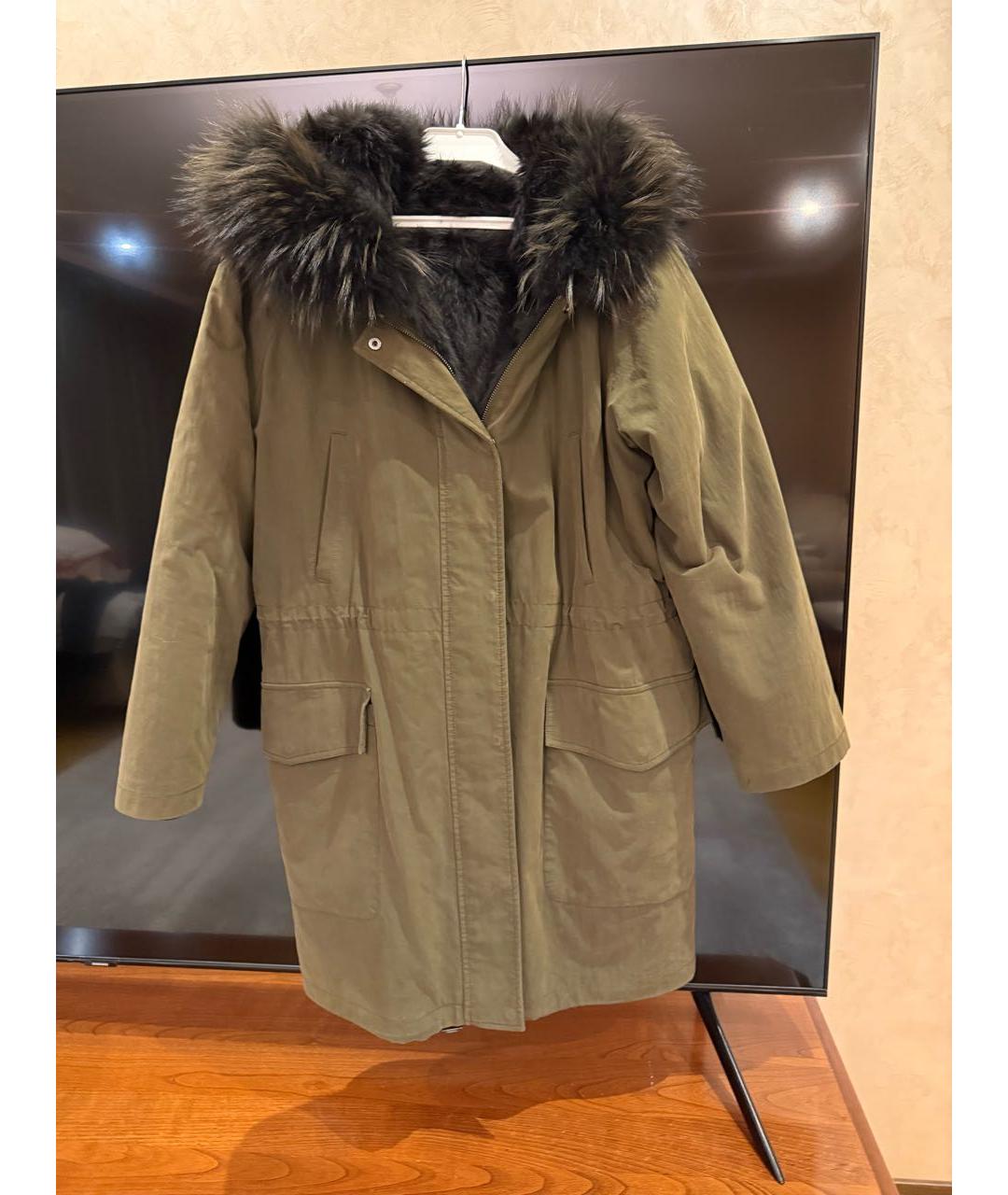 WEEKEND MAX MARA Хаки хлопковая парка, фото 9