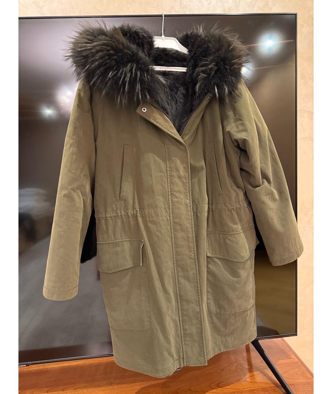 WEEKEND MAX MARA Хаки хлопковая парка, фото 2